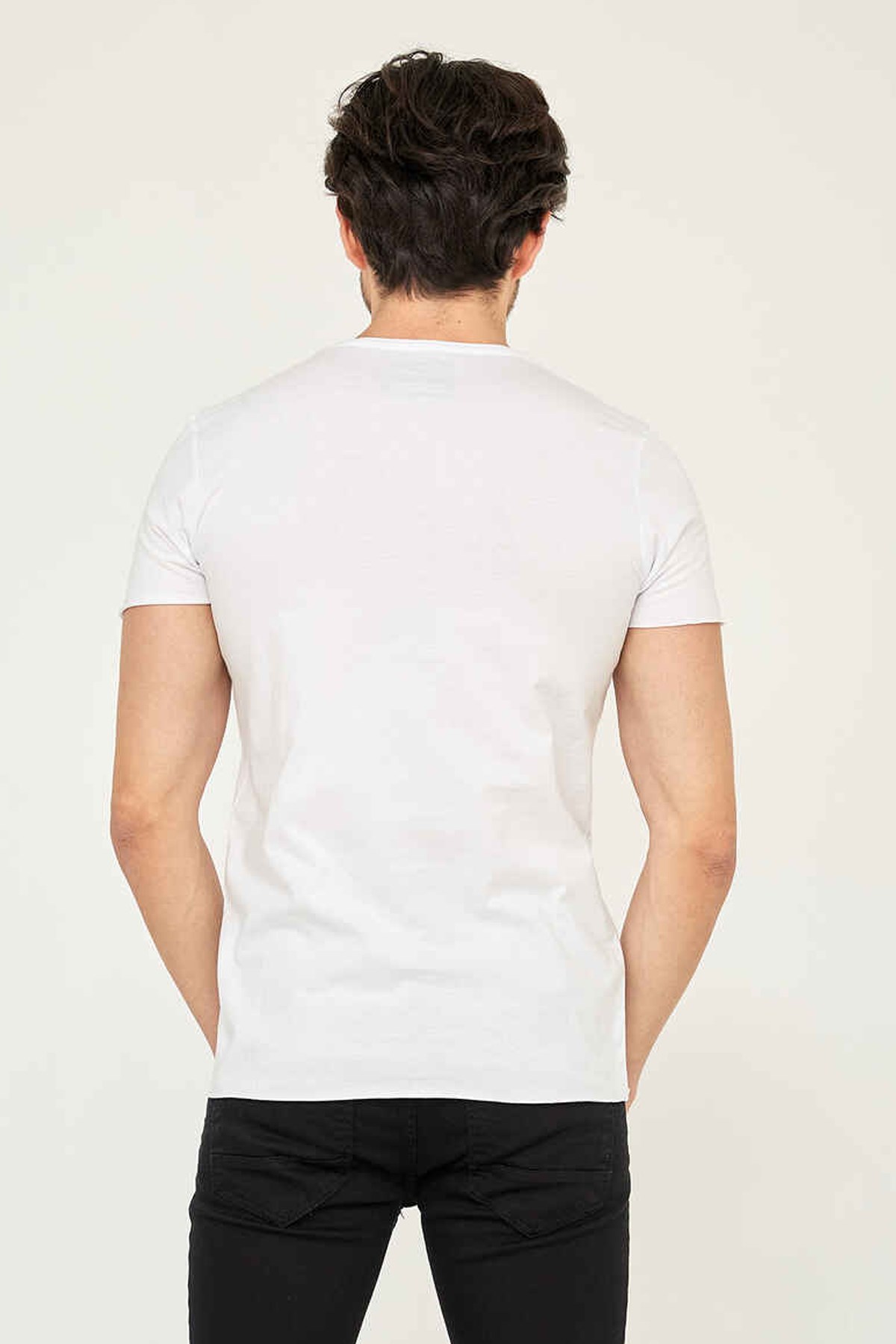 Cazador Polo Yaka Erkek Tişört 4618 Beyaz