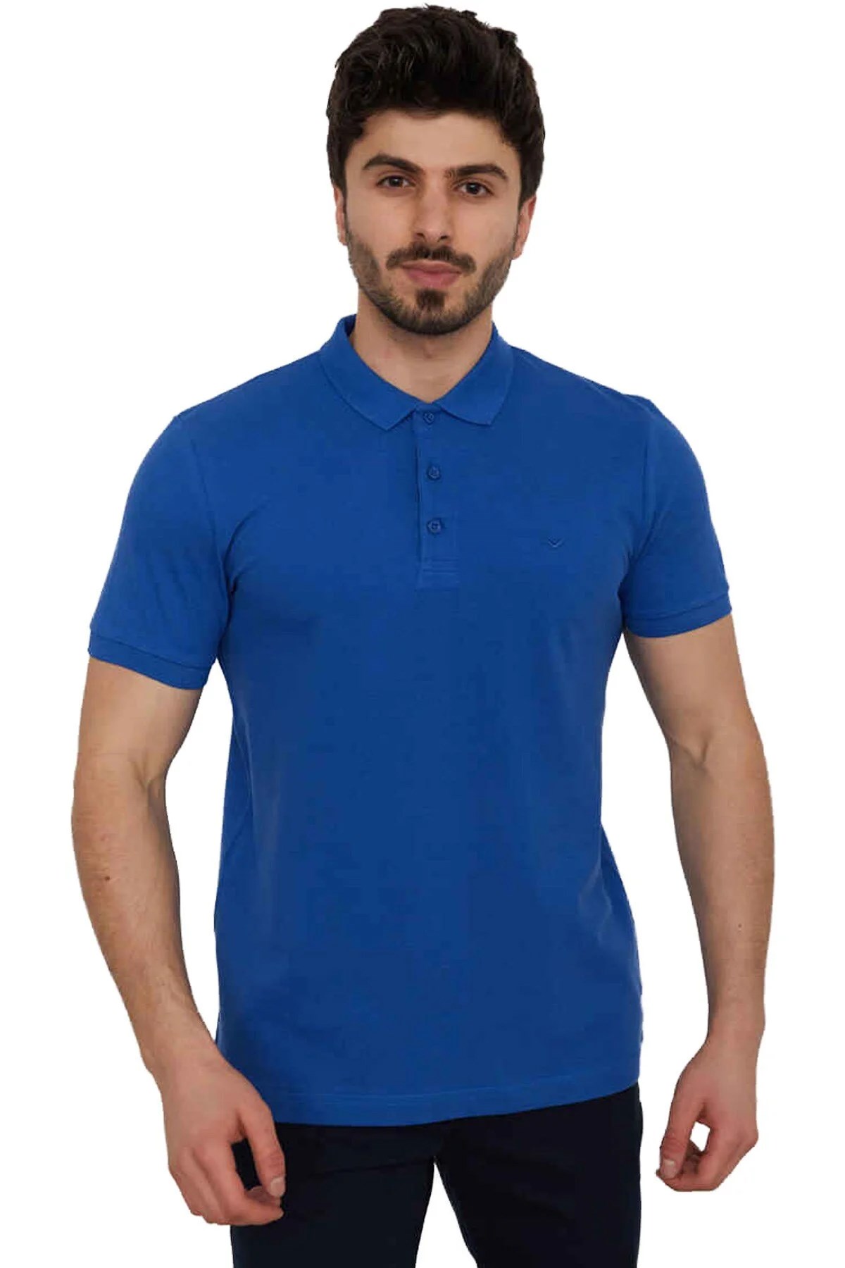 Cazador Btl Polo Yaka Erkek Tişört 4613 Mavi