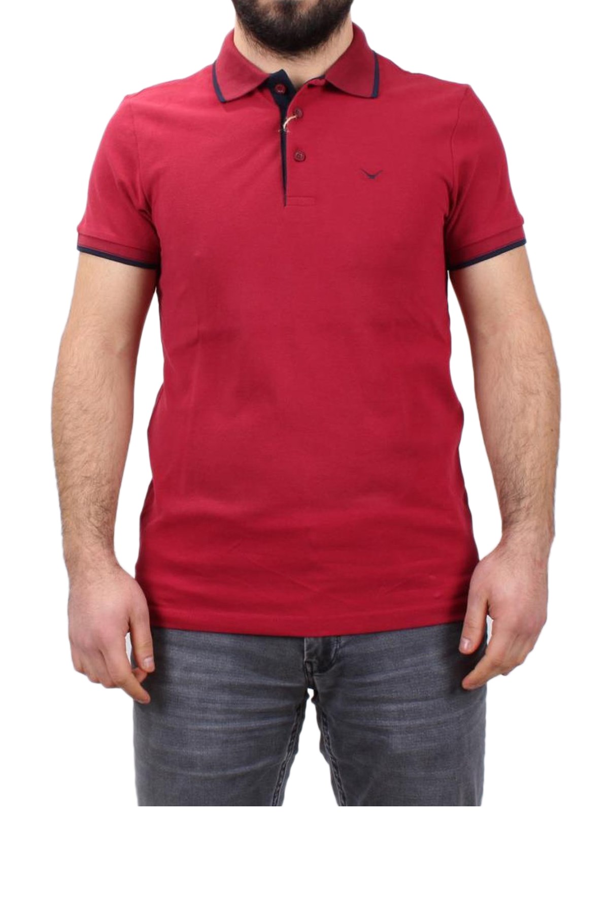 Cazador Btl Polo Yaka Erkek Tişört 4613 Bordo