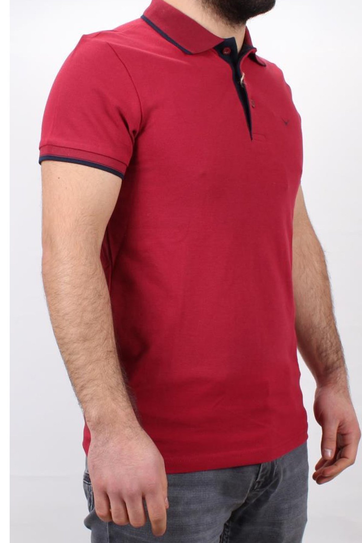 Cazador Btl Polo Yaka Erkek Tişört 4613 Bordo