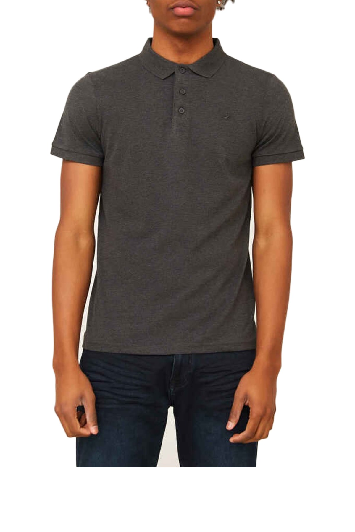 Cazador Btl Polo Yaka Erkek Tişört 4613 Füme
