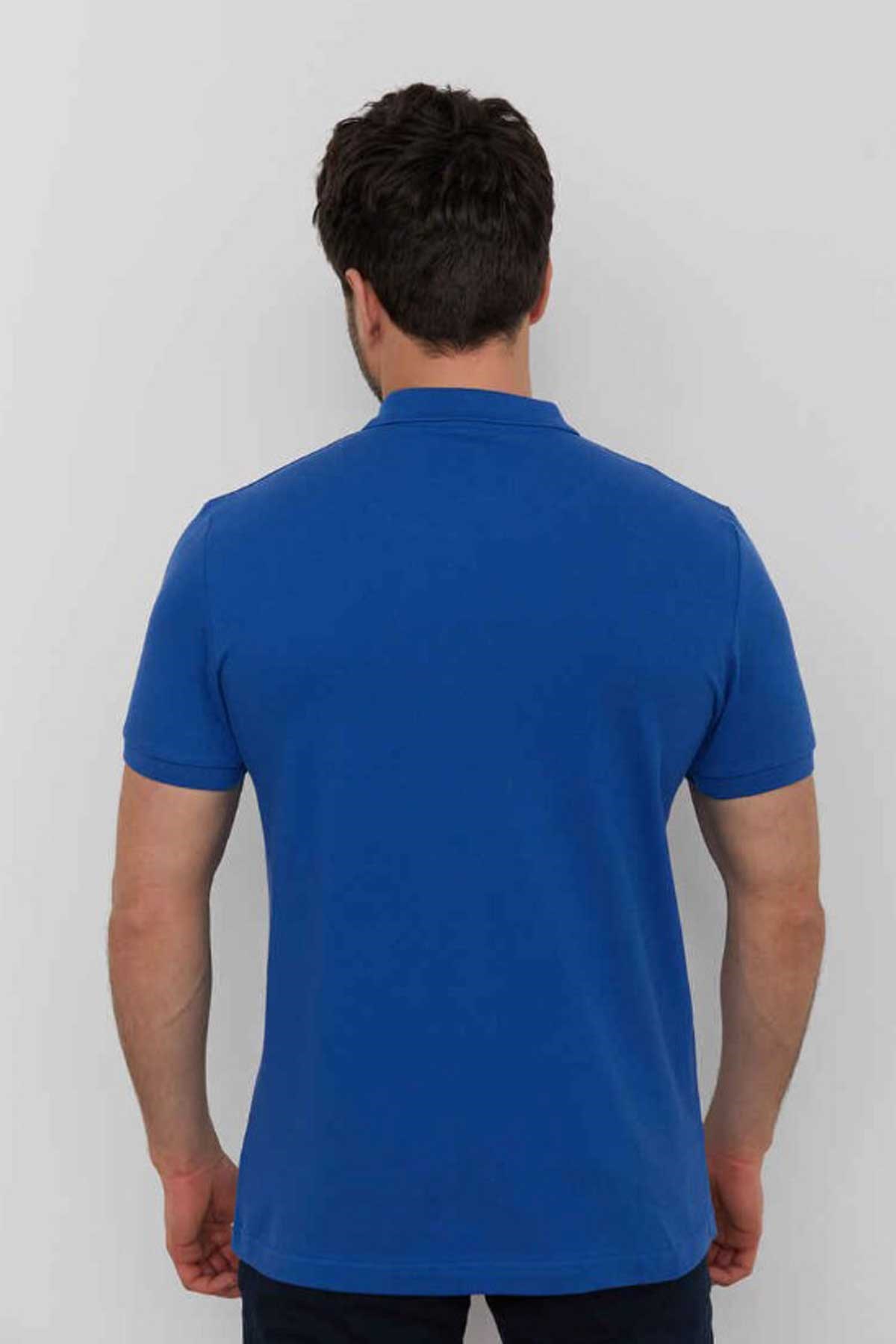 Cazador Btl Polo Yaka Erkek Tişört 4613 Mavi