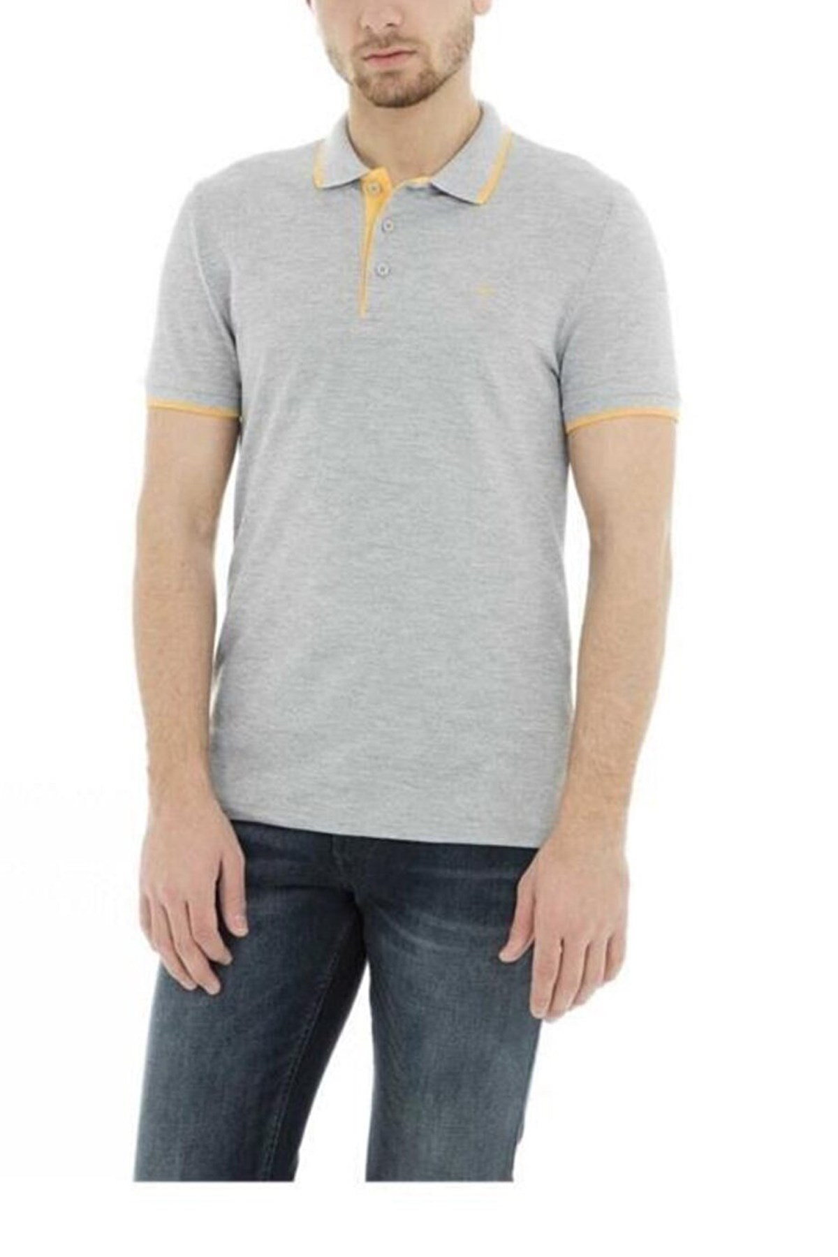 Cazador Btl Polo Yaka Erkek Tişört 4614 Gri
