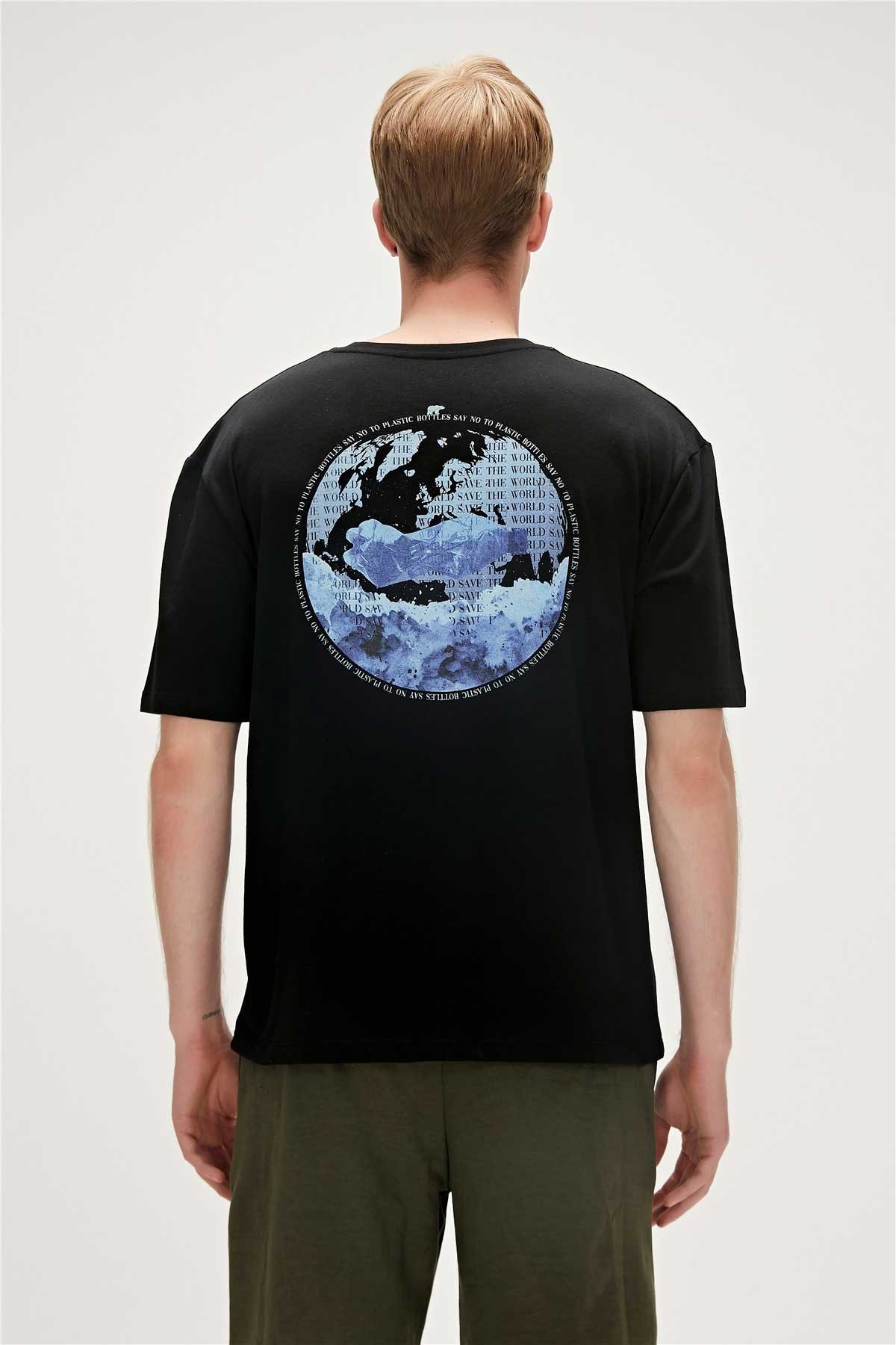 Bad Bear Re-World Erkek Tişört 23.01.07.005-C01 Siyah