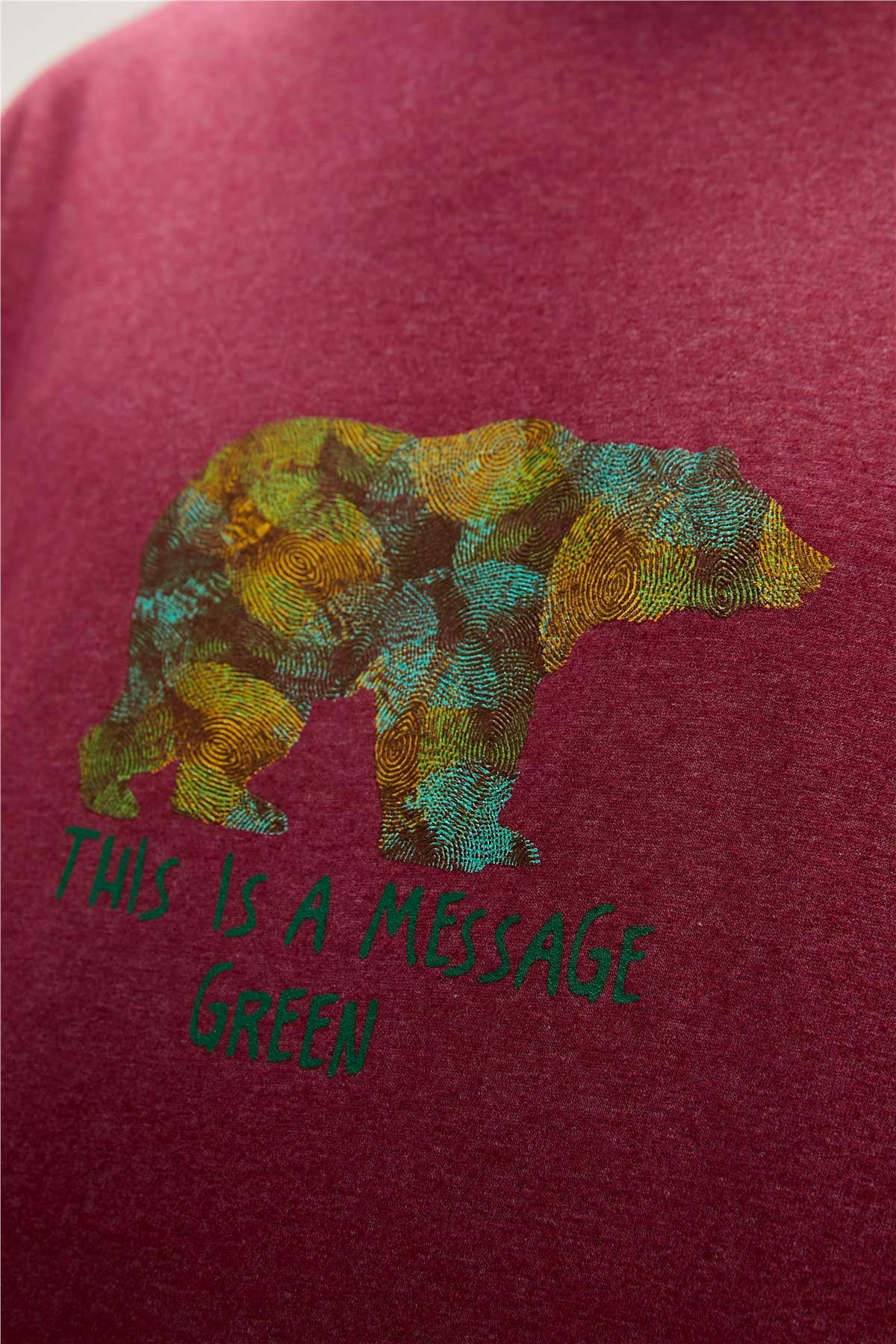 Bad Bear Re-Finger Erkek Tişört 23.01.07.007-C20 Kırmızı