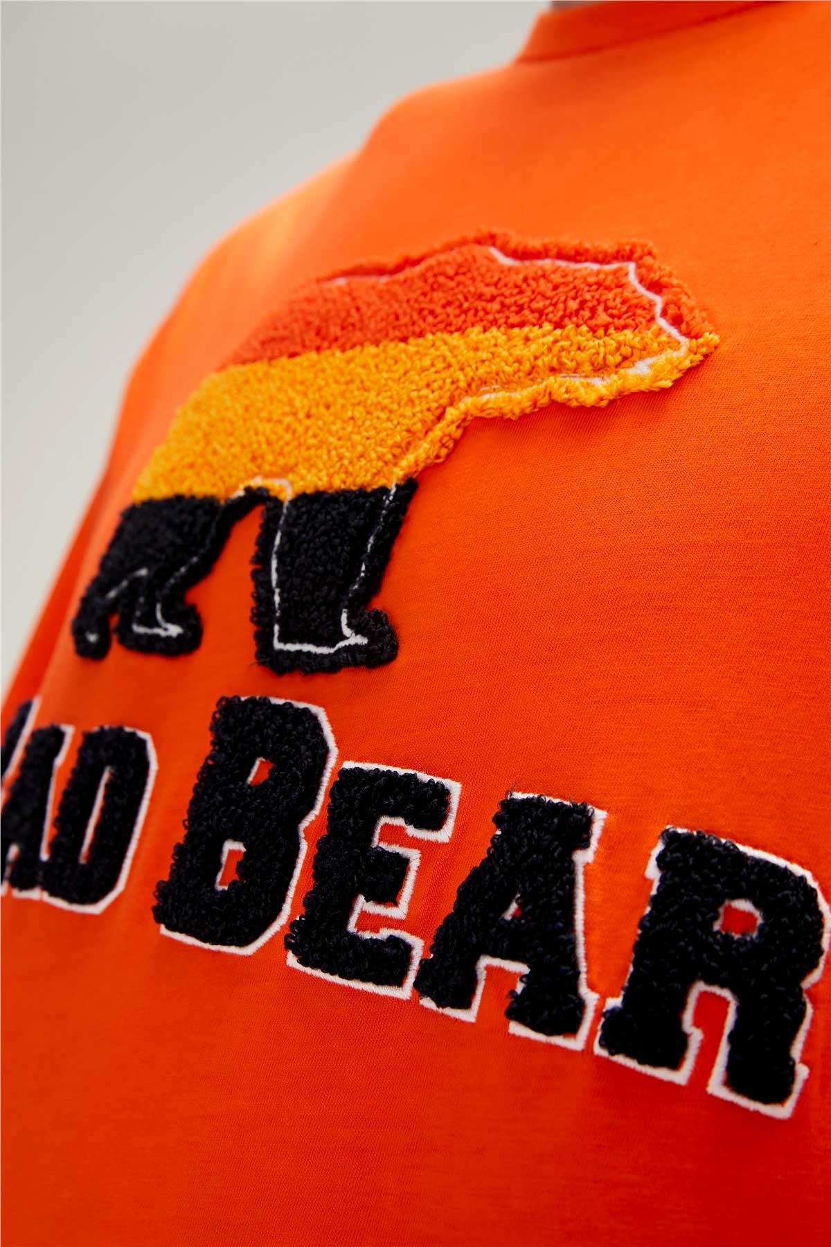 Bad Bear Tripart Erkek Tişört 23.01.07.027-C38 Turuncu