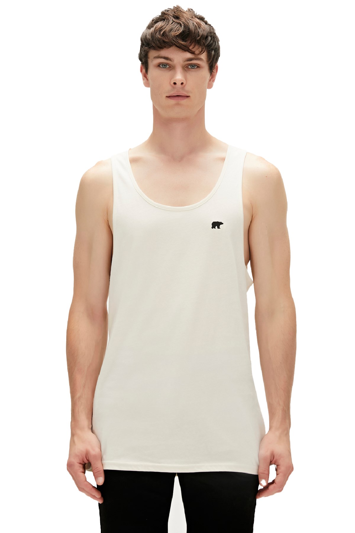 Bad Bear Brody Erkek Tank-Top 23.01.23.007-C108 Beyaz
