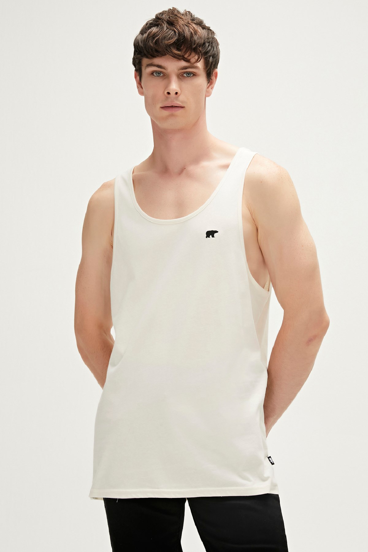 Bad Bear Brody Erkek Tank-Top 23.01.23.007-C108 Beyaz