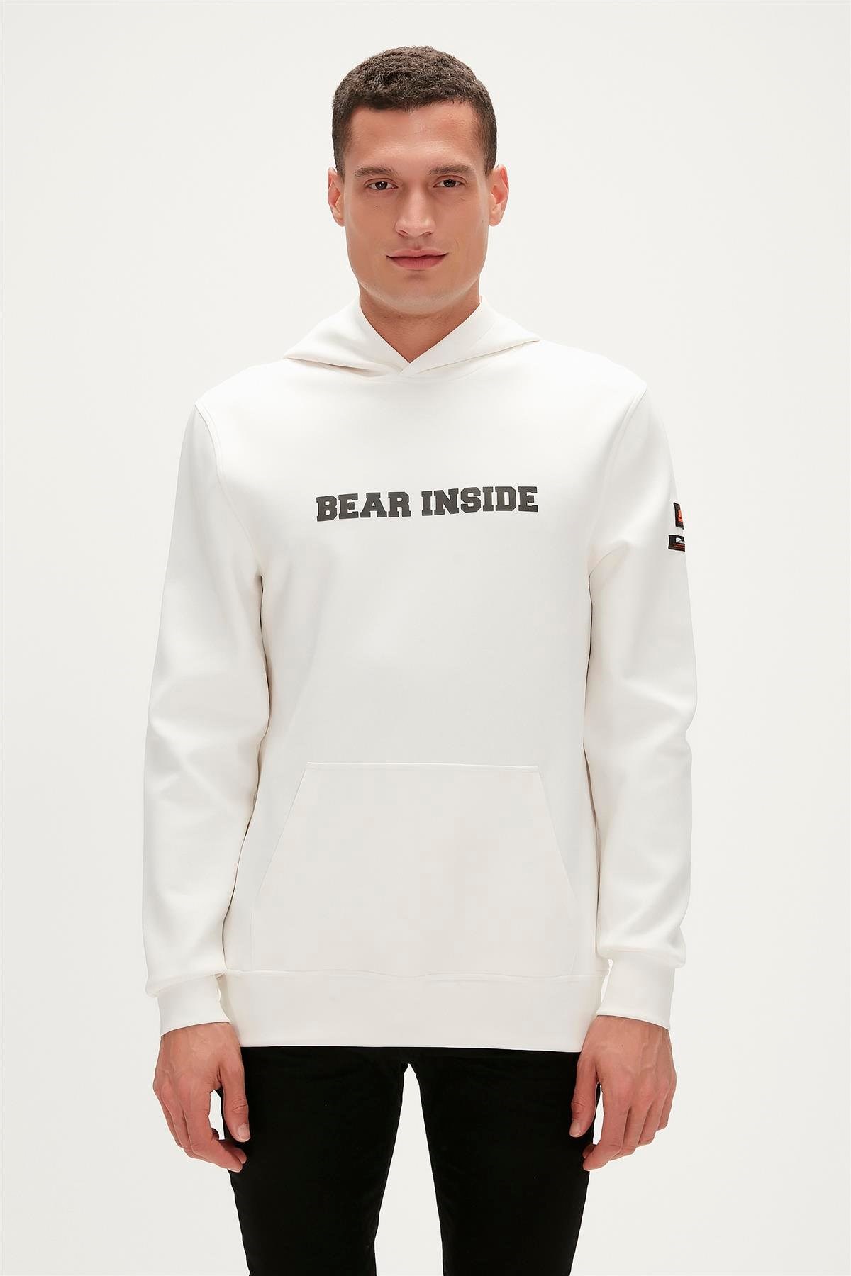 Bad Bear Arthur Erkek Sweatshirt 23.02.12.002-C108 Beyaz