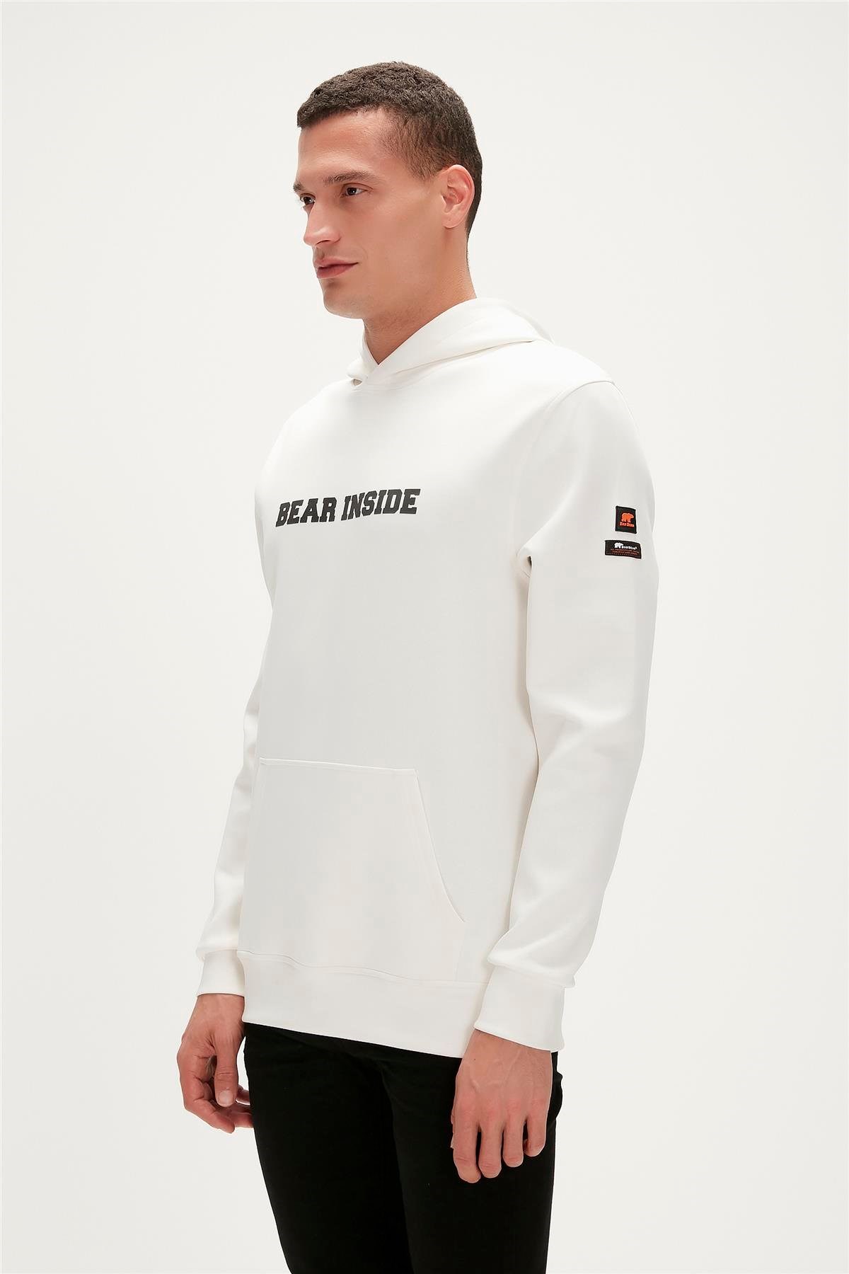 Bad Bear Arthur Erkek Sweatshirt 23.02.12.002-C108 Beyaz