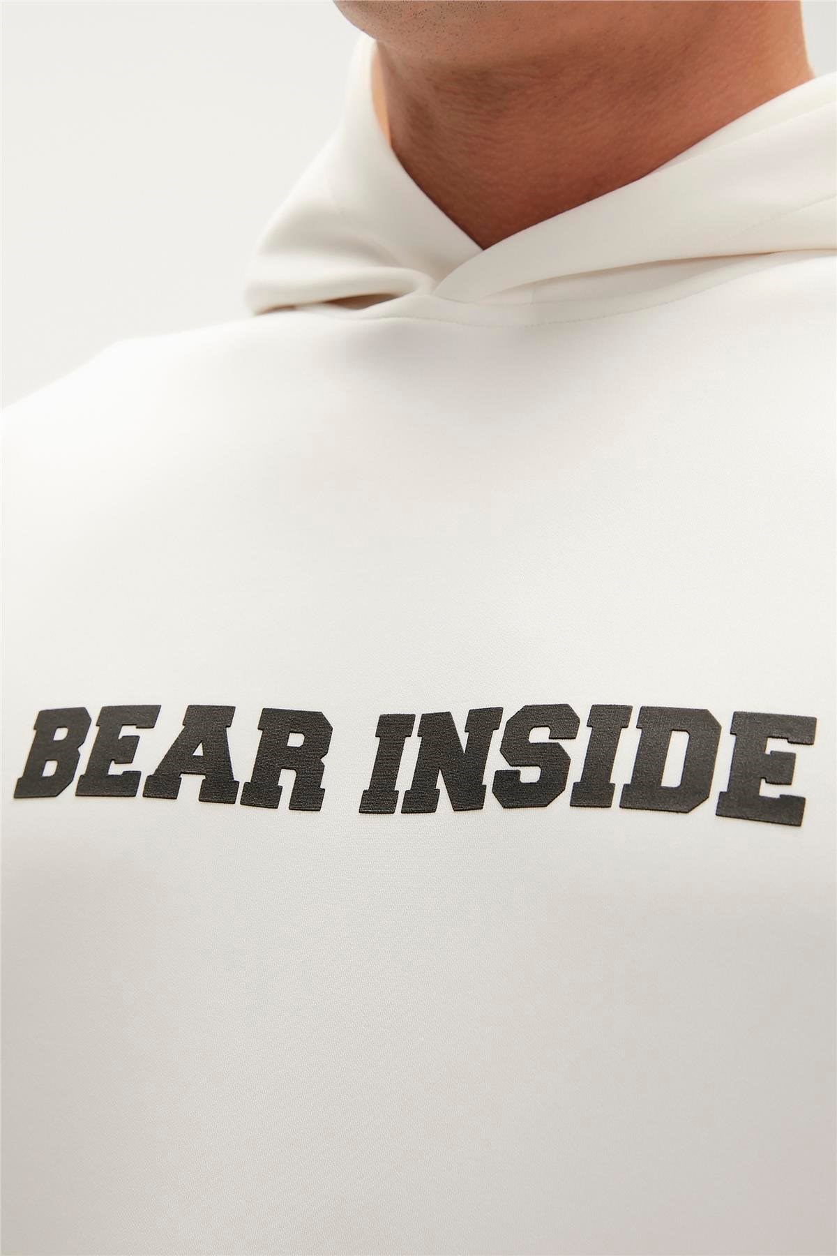 Bad Bear Arthur Erkek Sweatshirt 23.02.12.002-C108 Beyaz