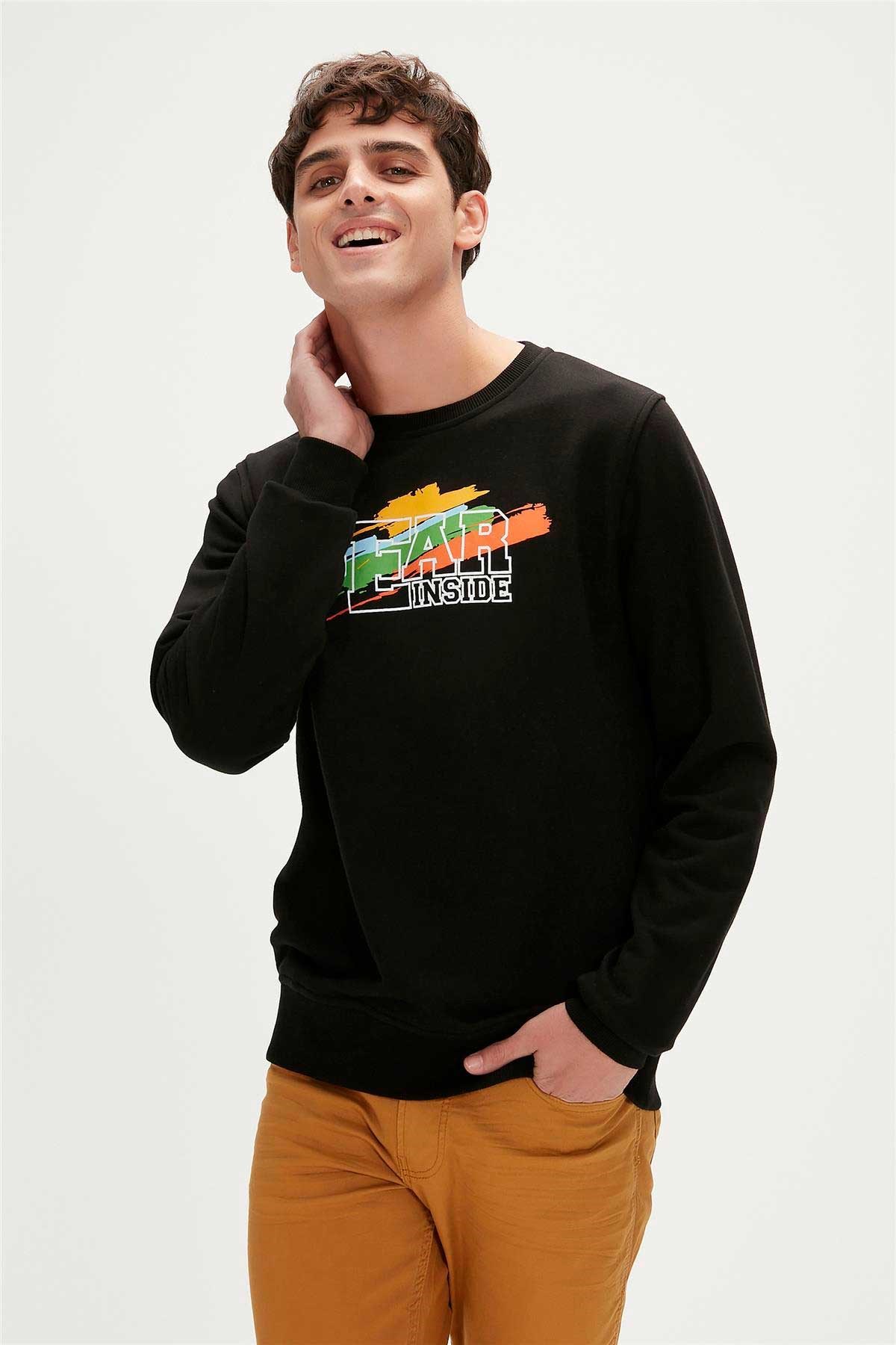 Bad Bear Erkek Sweatshirt 23.02.12.012-C01 Siyah