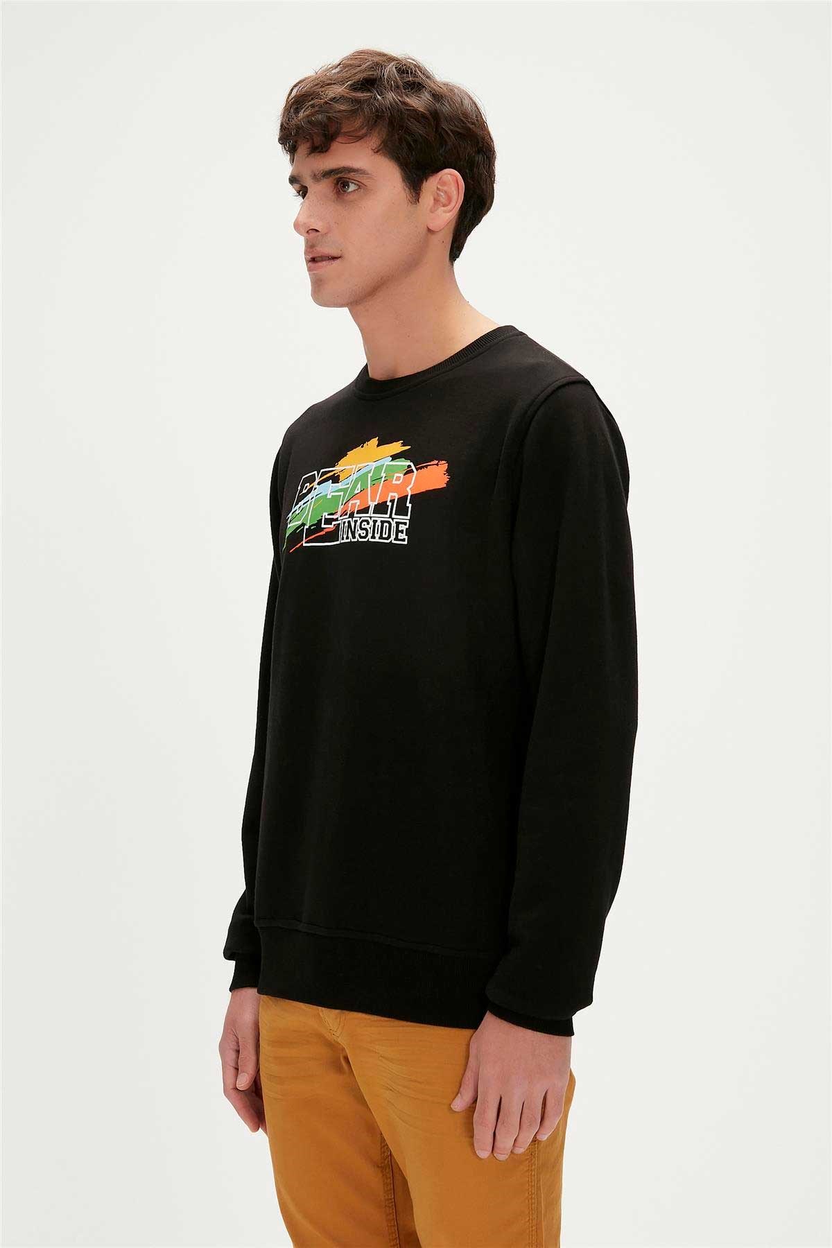 Bad Bear Erkek Sweatshirt 23.02.12.012-C01 Siyah