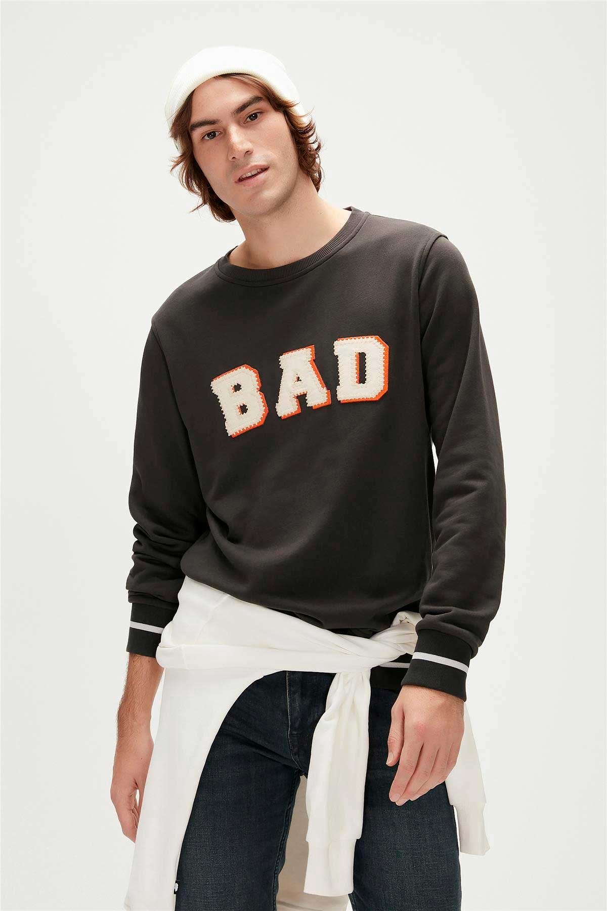 Bad Bear Erkek Sweatshirt 23.02.12.013-C02 Antrasit