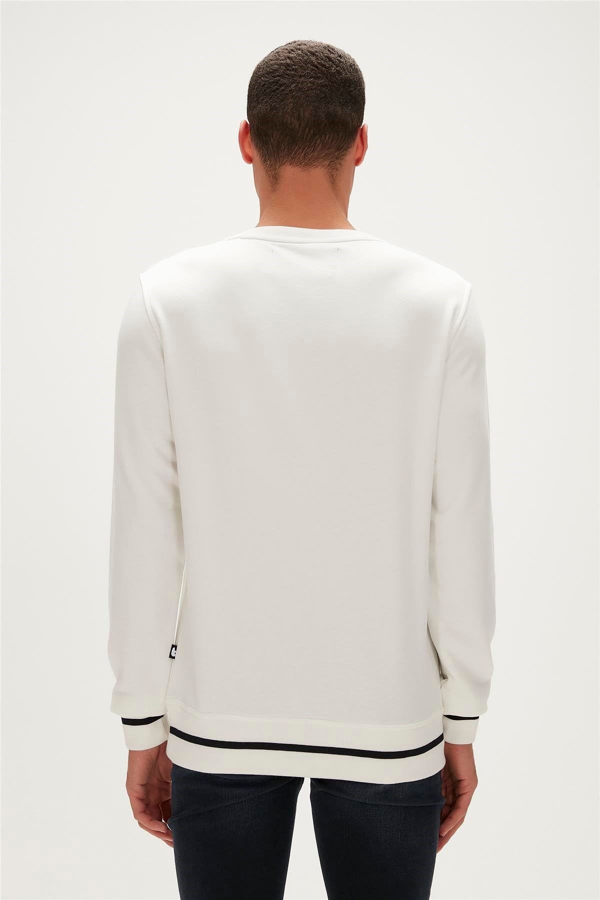 Bad Bear Erkek Sweatshirt 23.02.12.013-C04 Beyaz