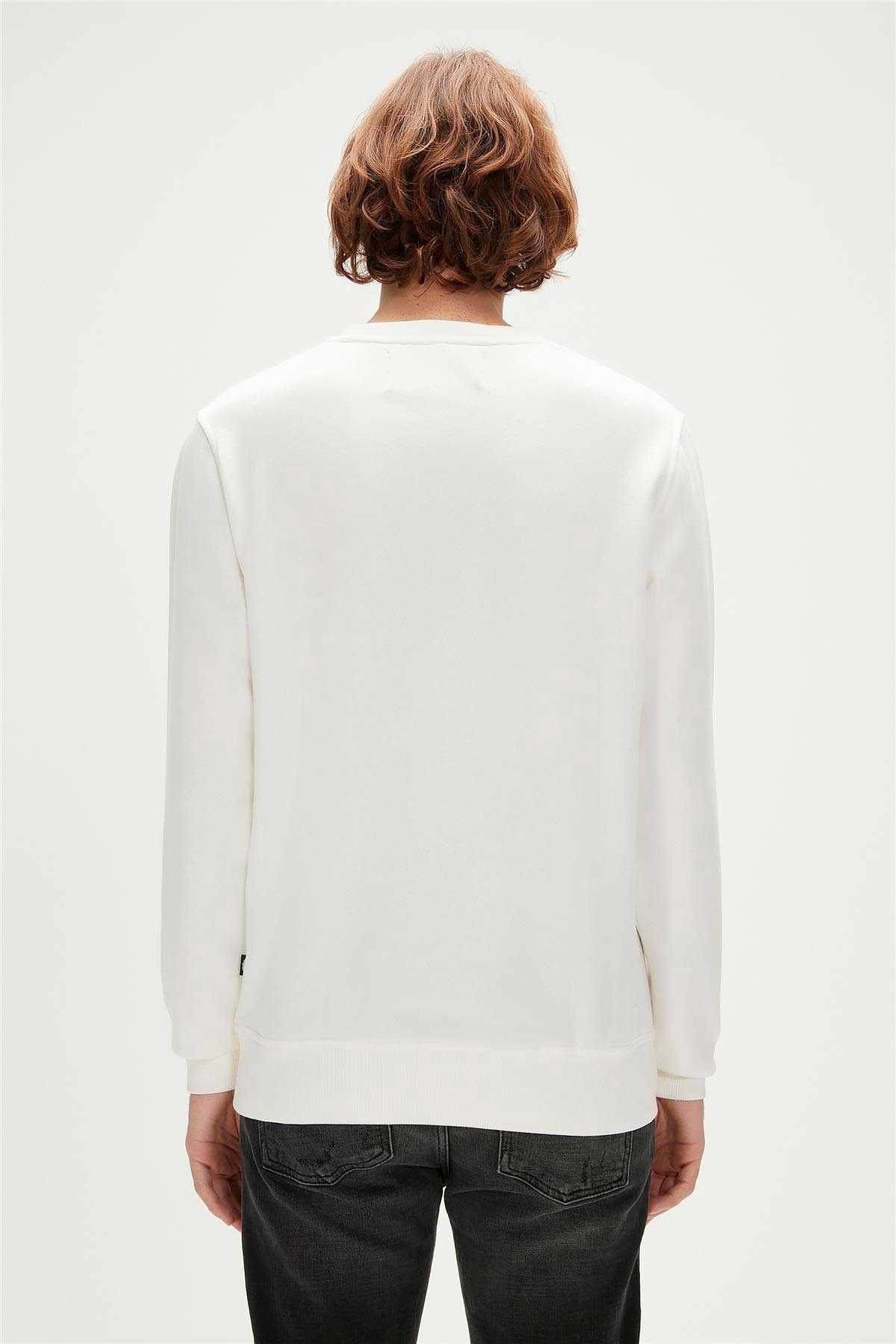 Bad Bear Erkek Sweatshirt 23.02.12.018-C04 Beyaz