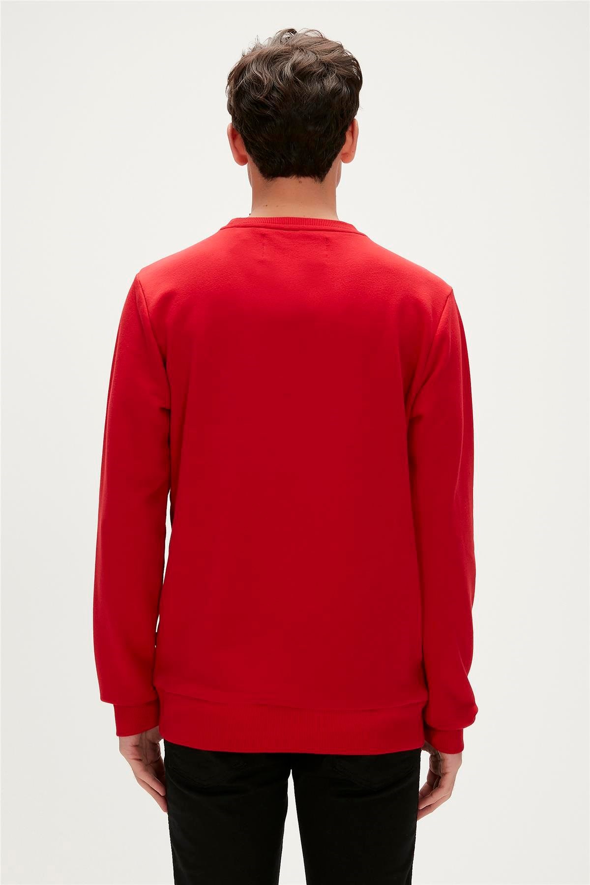 Bad Bear Erkek Sweatshirt 23.02.12.019-C54 Kırmızı