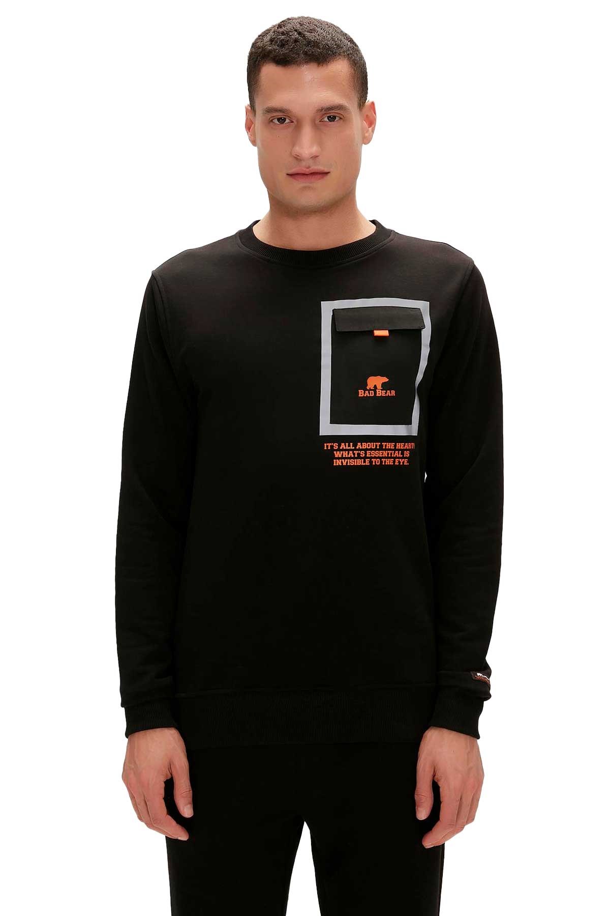 Bad Bear Erkek Sweatshirt 23.02.12.022-C01 Siyah