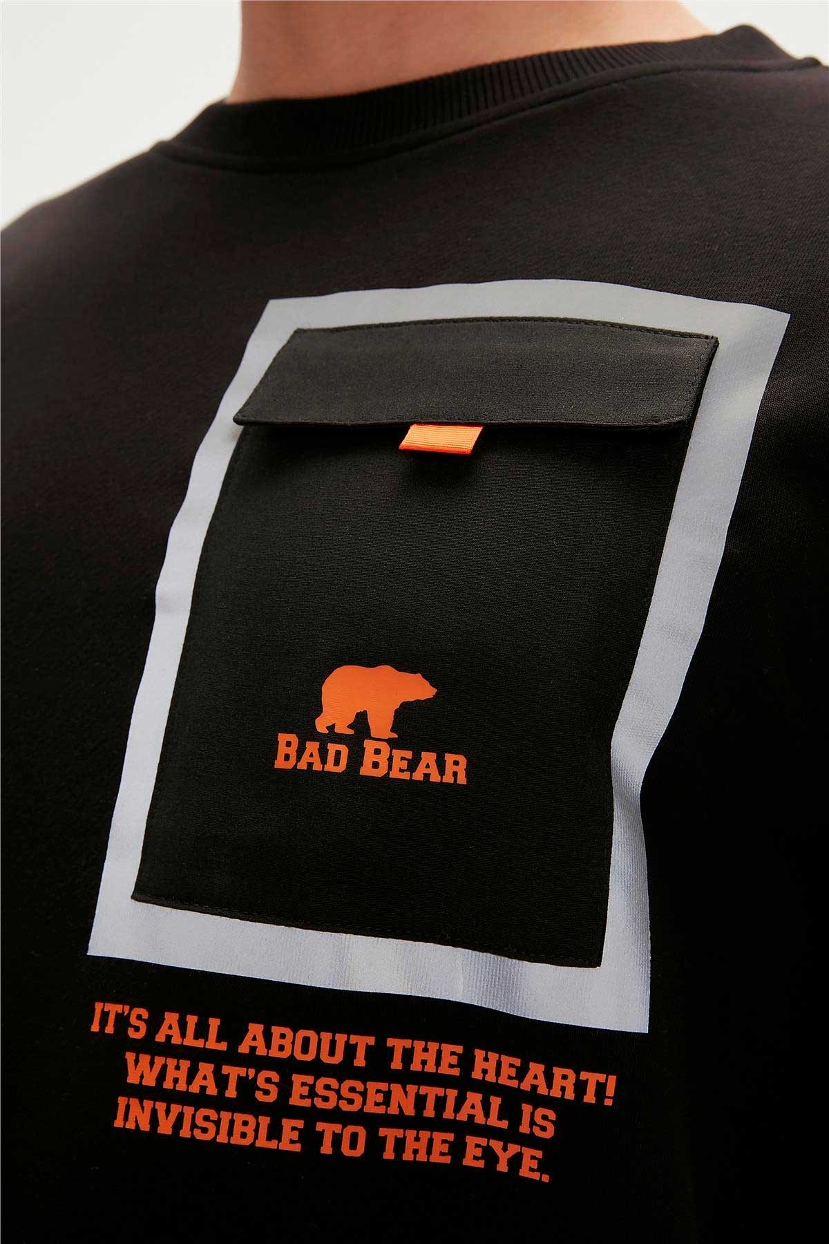 Bad Bear Erkek Sweatshirt 23.02.12.022-C01 Siyah