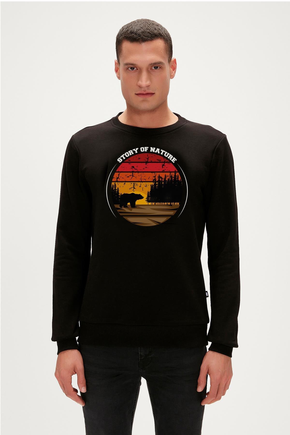 Bad Bear Erkek Sweatshirt  23.02.12.023-C01 Siyah