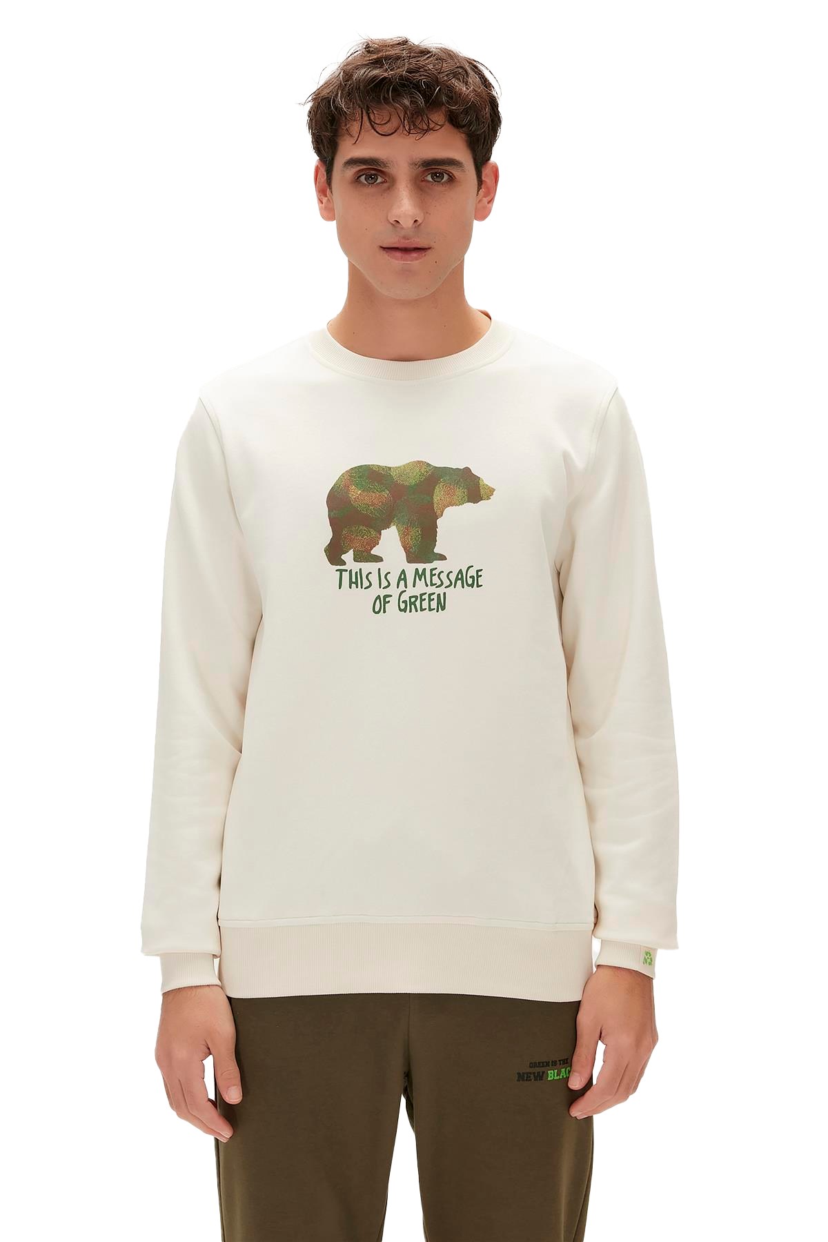 Bad Bear Erkek Sweatshirt 23.02.12.033-C108 Beyaz