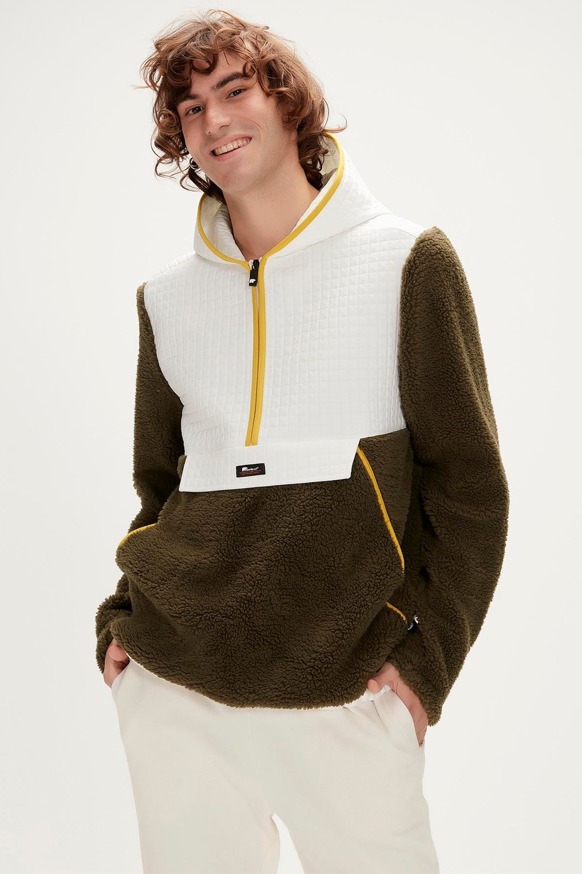 Bad Bear Erkek Peluş Sweatshirt 23.02.29.007-C70 Haki