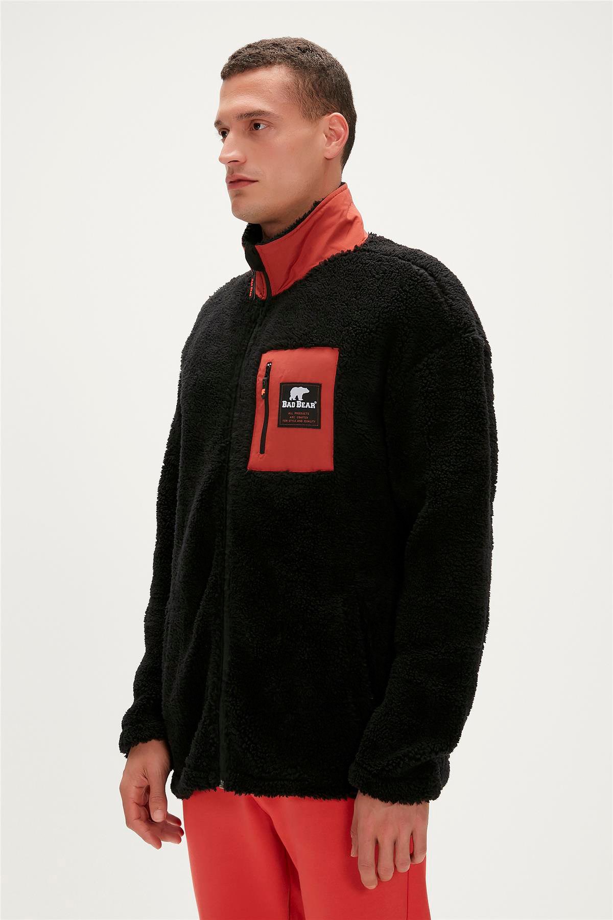 Bad Bear Ryan Erkek Peluş Sweatshirt 23.02.29.009-C01 Siyah