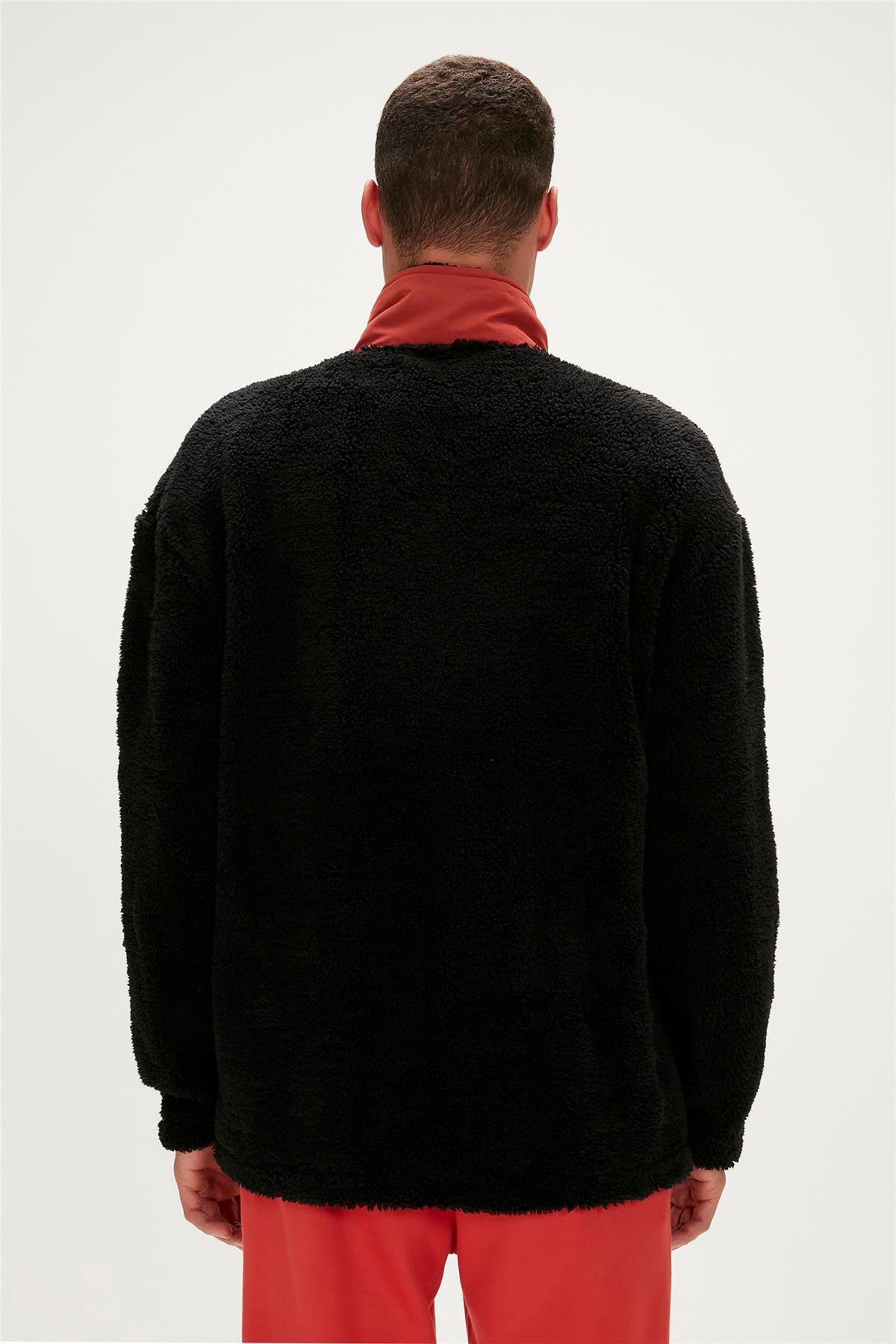 Bad Bear Ryan Erkek Peluş Sweatshirt 23.02.29.009-C01 Siyah