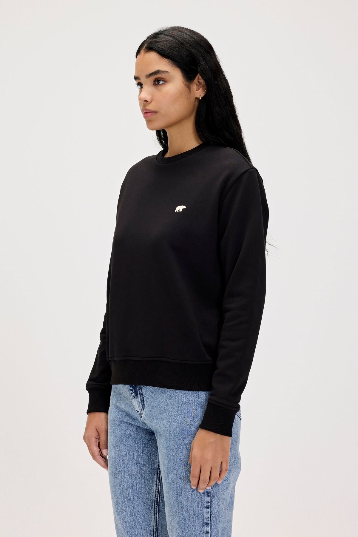 Bad Bear Basic Kadın Sweatshirt 23.04.12.001-C01 Siyah