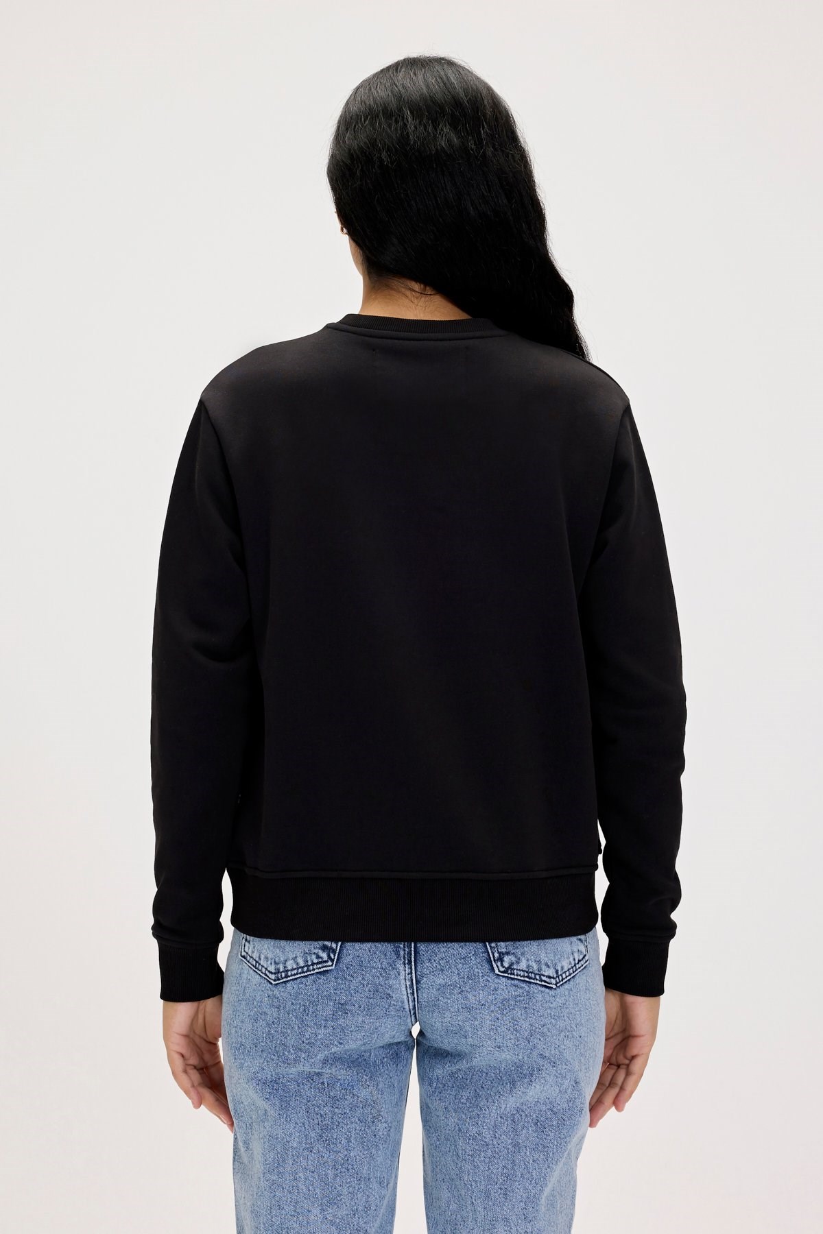 Bad Bear Basic Kadın Sweatshirt 23.04.12.001-C01 Siyah