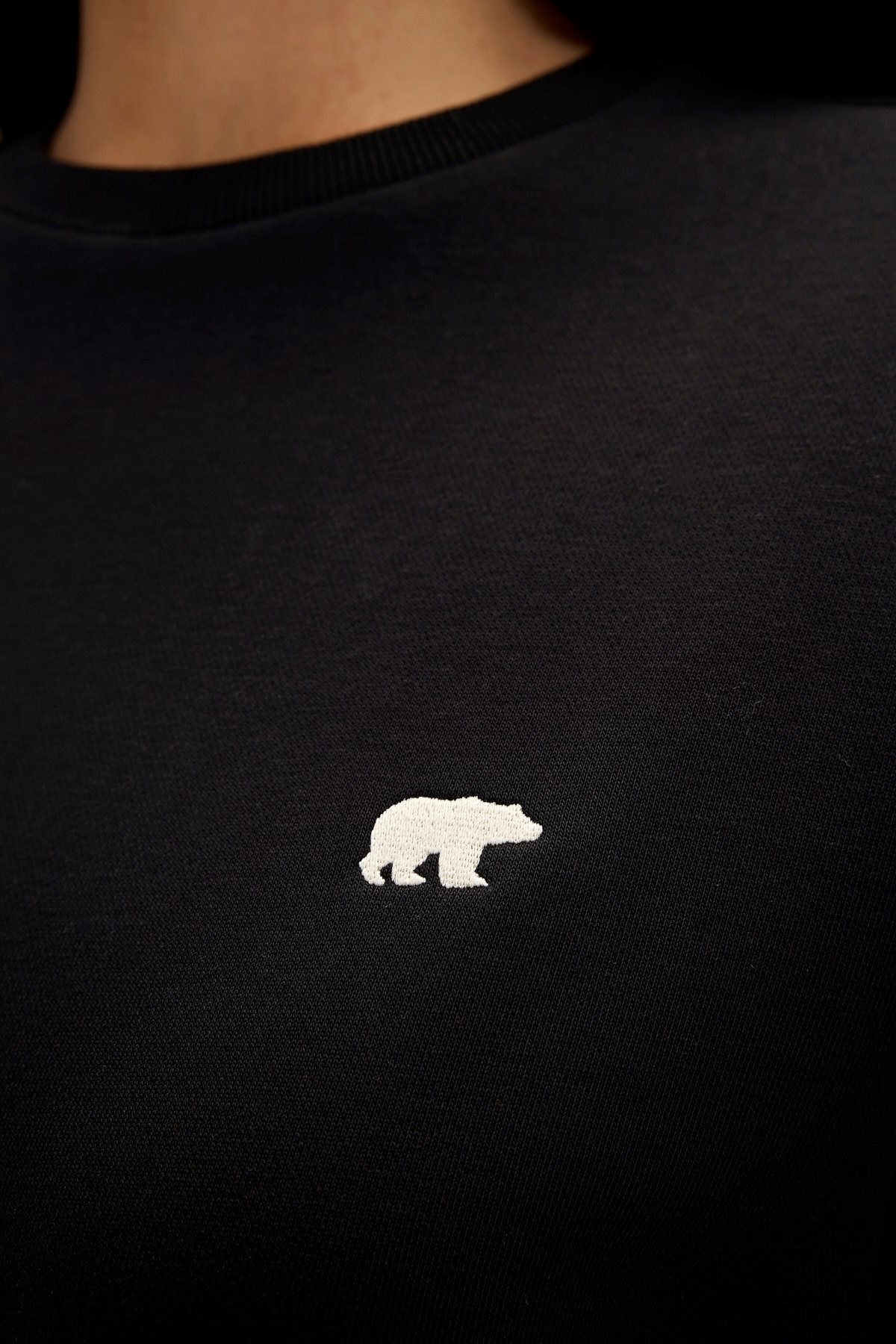 Bad Bear Basic Kadın Sweatshirt 23.04.12.001-C01 Siyah