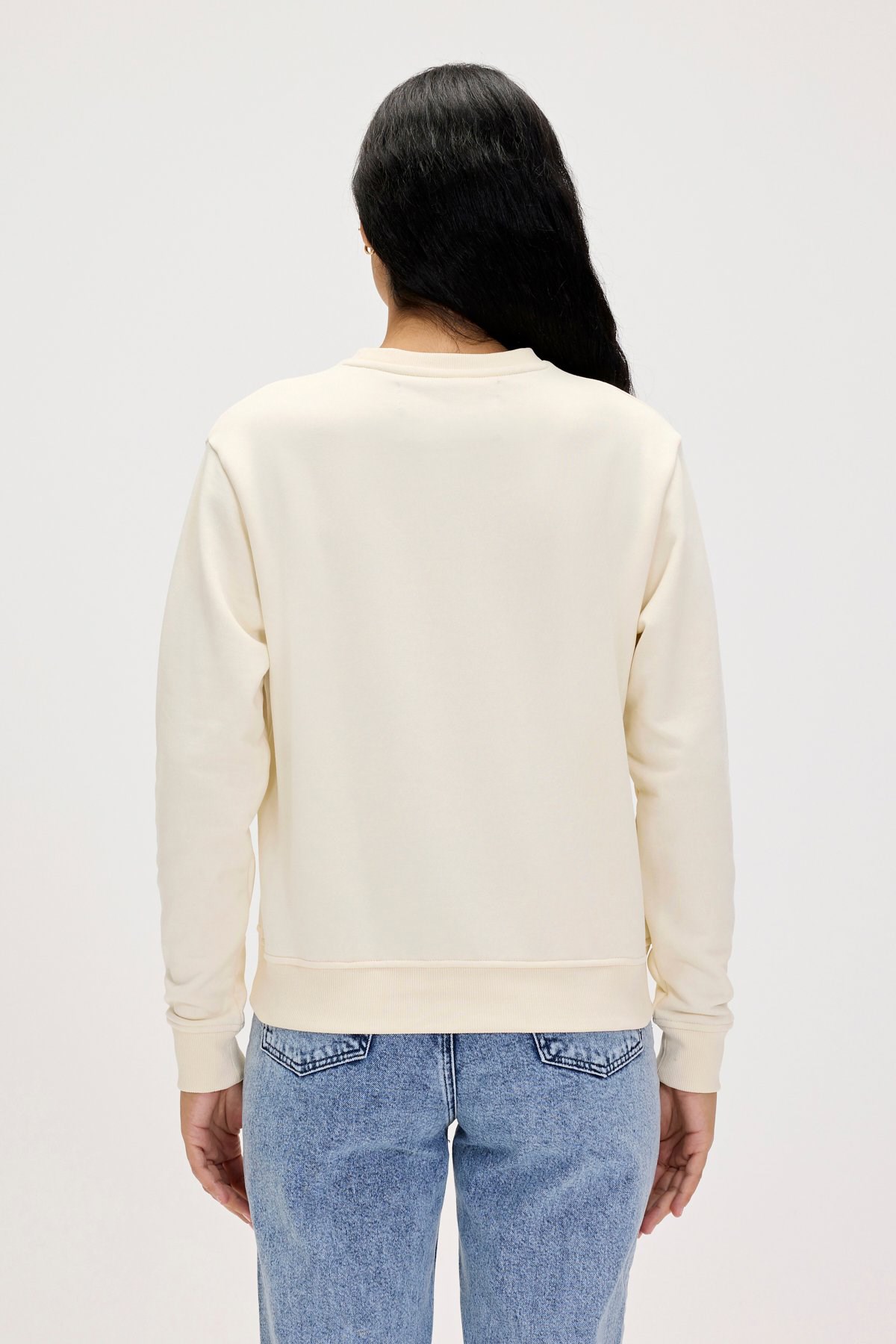 Bad Bear Basic Kadın Sweatshirt 23.04.12.001-C108 Beyaz