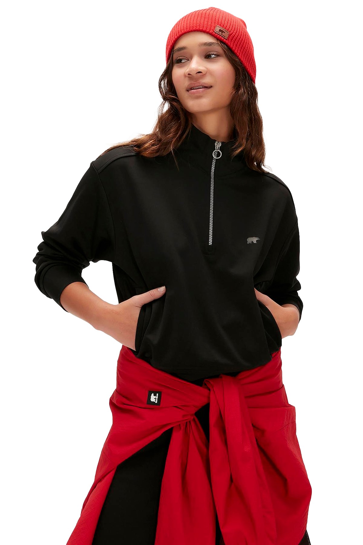 Bad Bear Kadın Sweatshirt 23.04.12.005-C01 Siyah