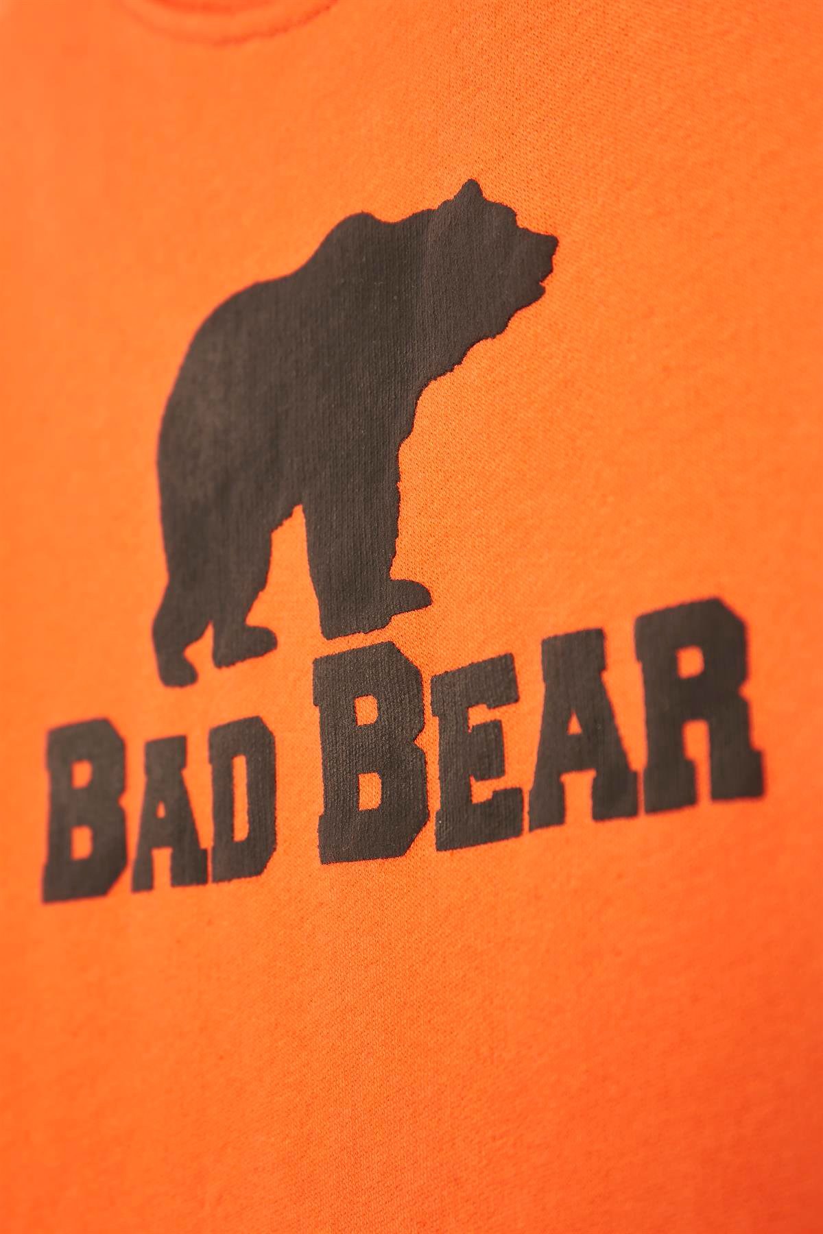 Bad Bear Logo Sweatshirt 23.06.12.001-C38 Turuncu
