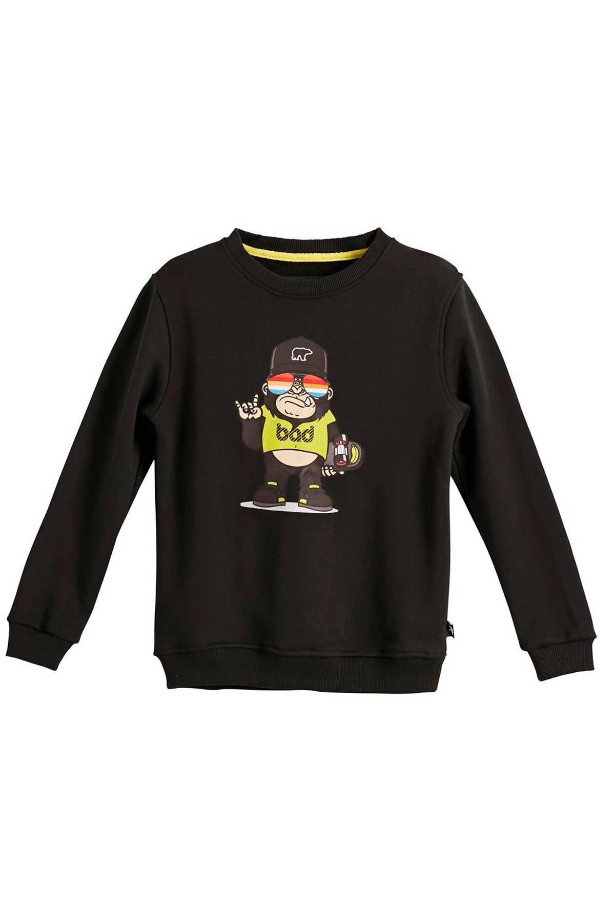 Bad Bear Çocuk Sweatshirt 23.06.12.004-C01 Siyah