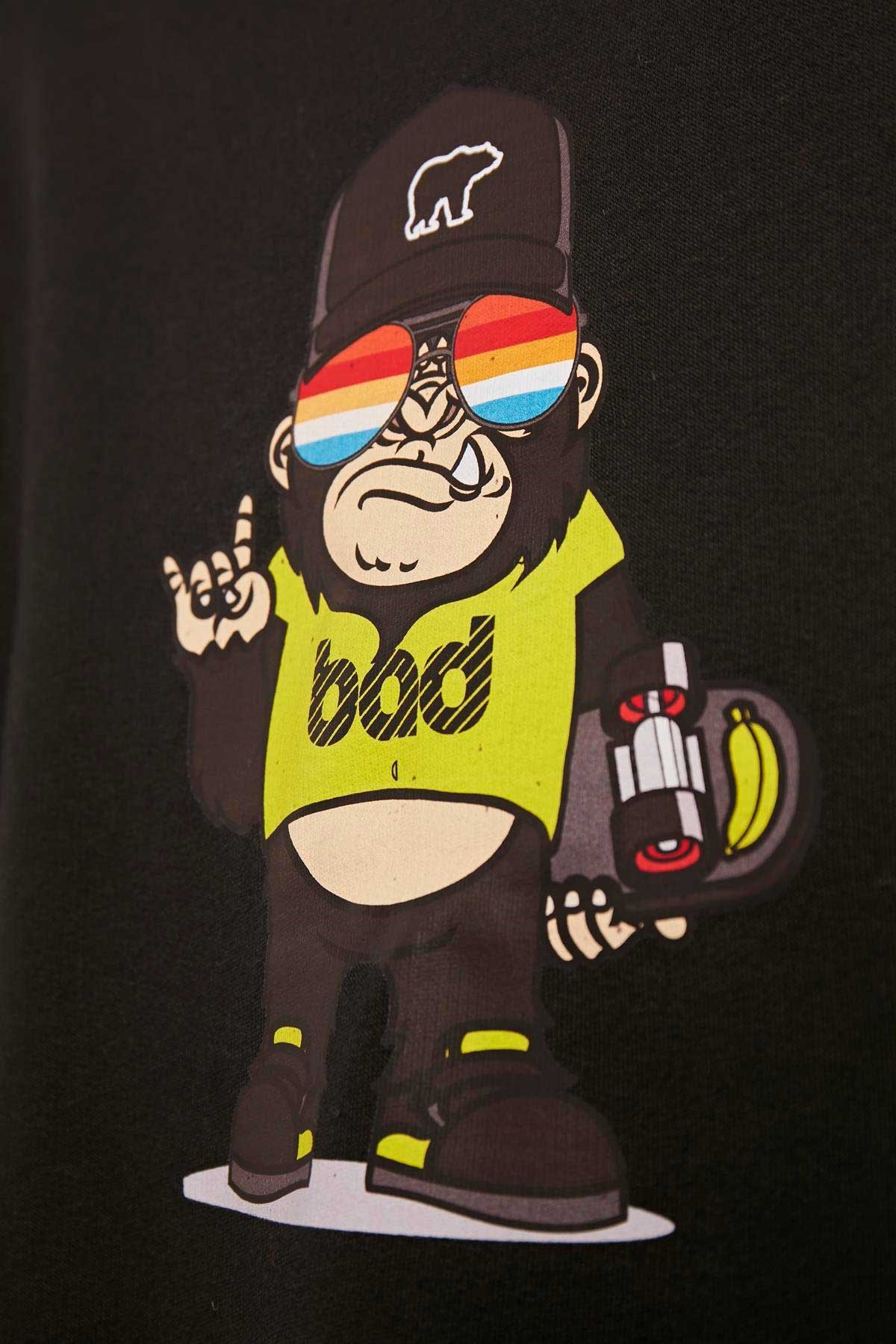 Bad Bear Çocuk Sweatshirt 23.06.12.004-C01 Siyah