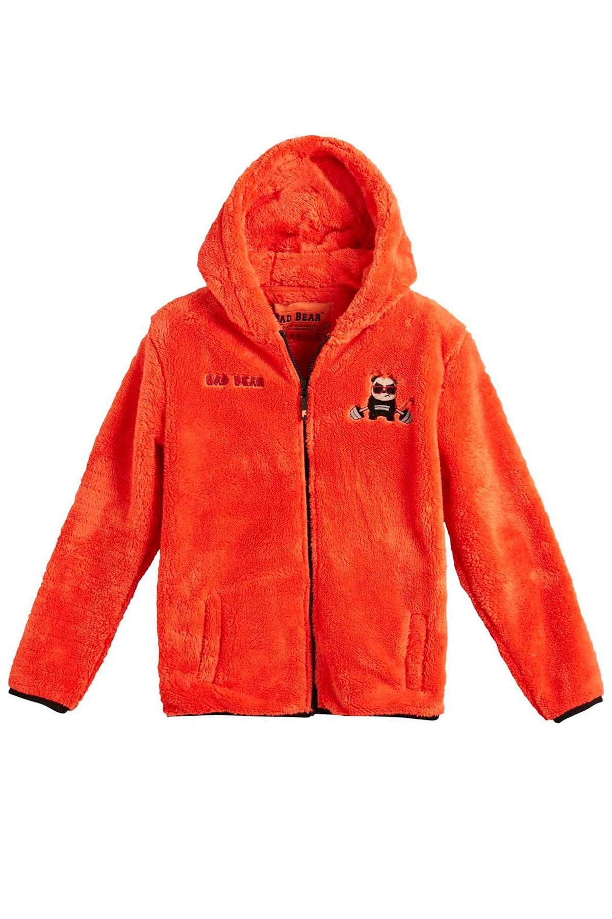 Bad Bear Çocuk Peluş Sweatshirt 23.06.29.001-C38 Turuncu