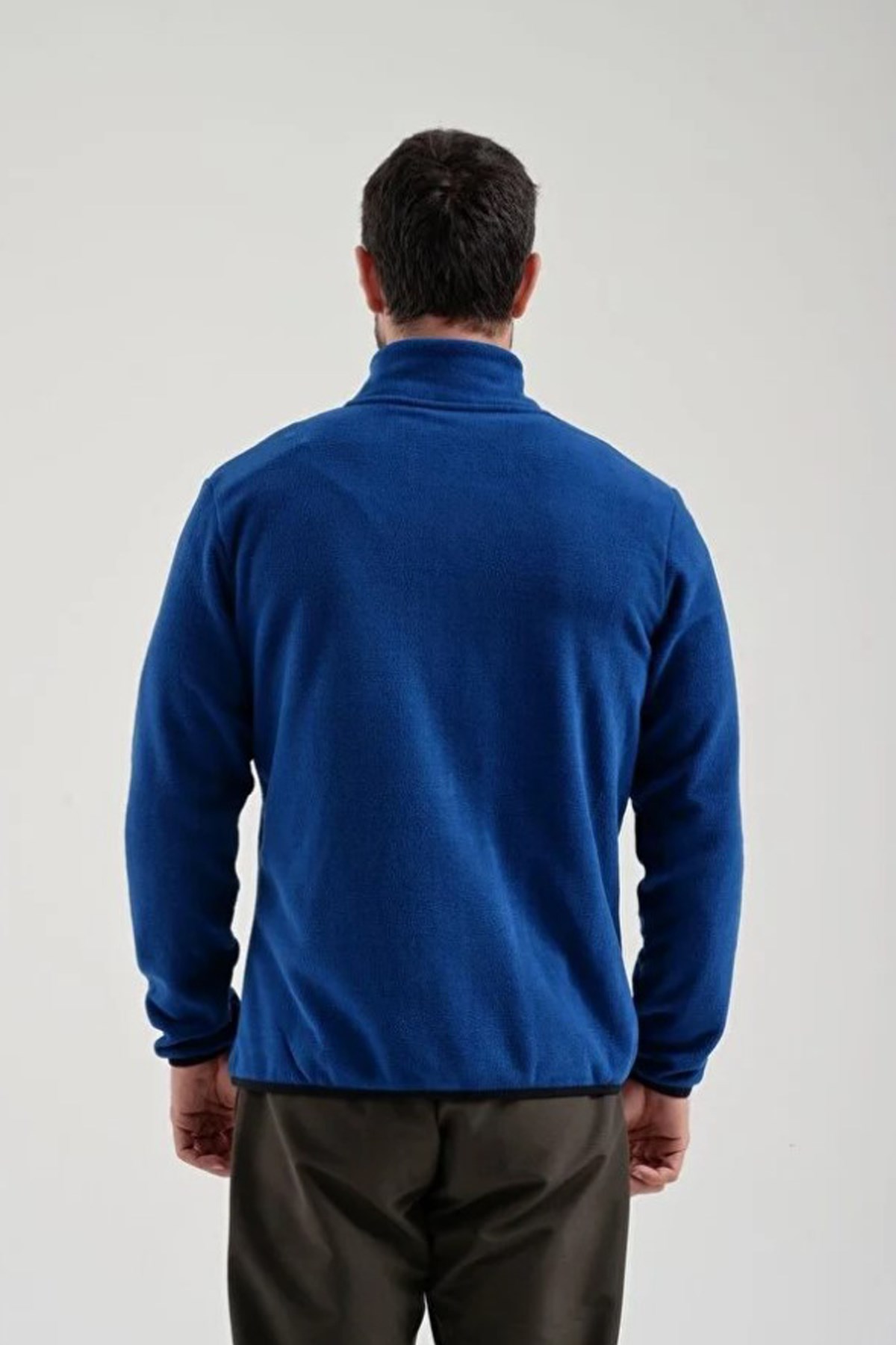 Exuma Erkek Tam Fermuarlı Polar 2312003 Mavi