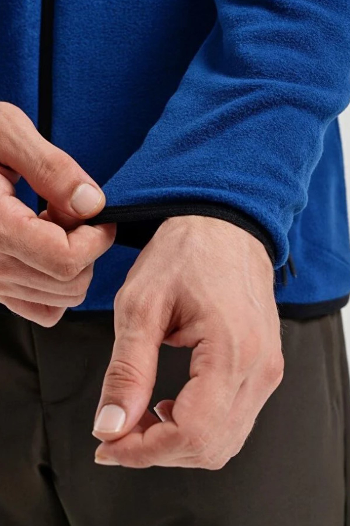 Exuma Erkek Tam Fermuarlı Polar 2312003 Mavi