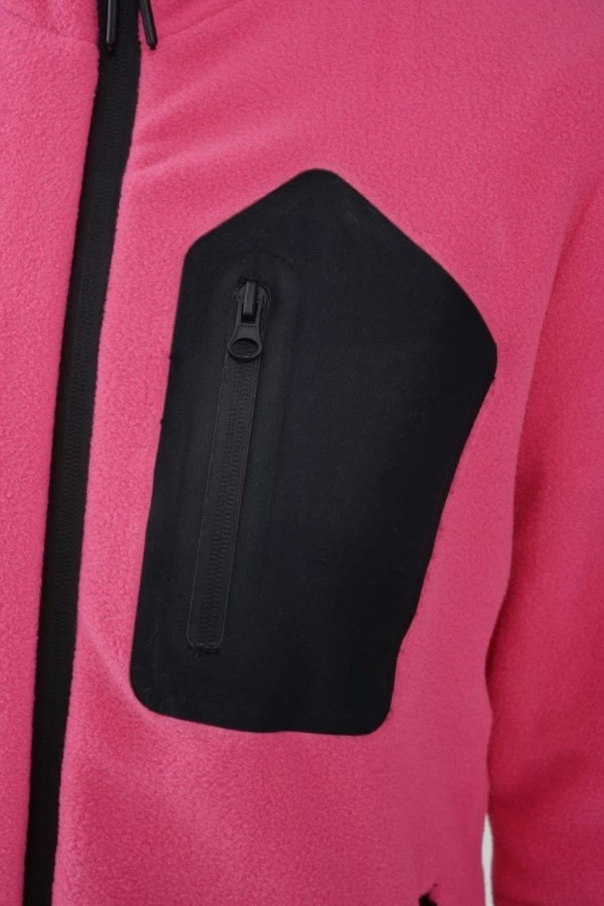 Exuma Kadın Tam Fermuarlı Polar 2322003 Pembe