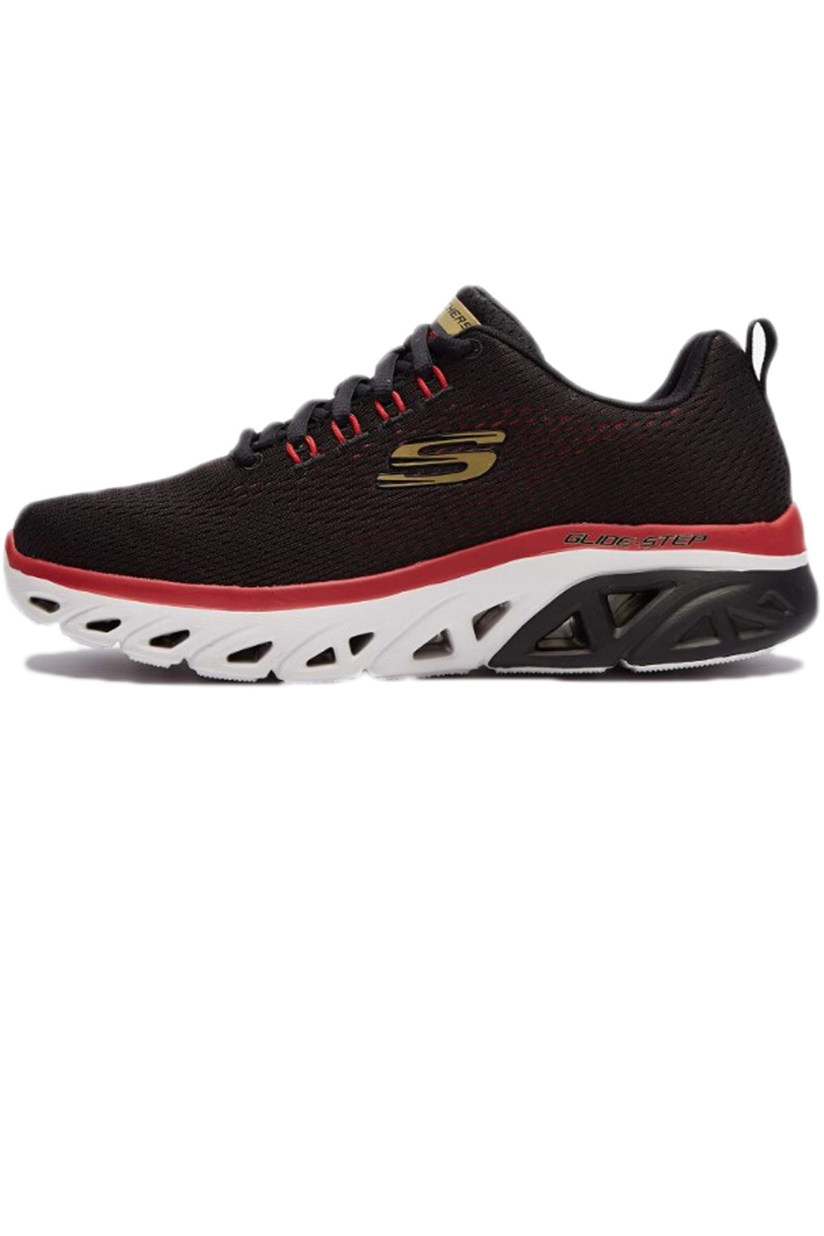 Skechers Glide-Step Sport-Wave Heat Erkek Spor Ayakkabı 232270 BKRD Siyah