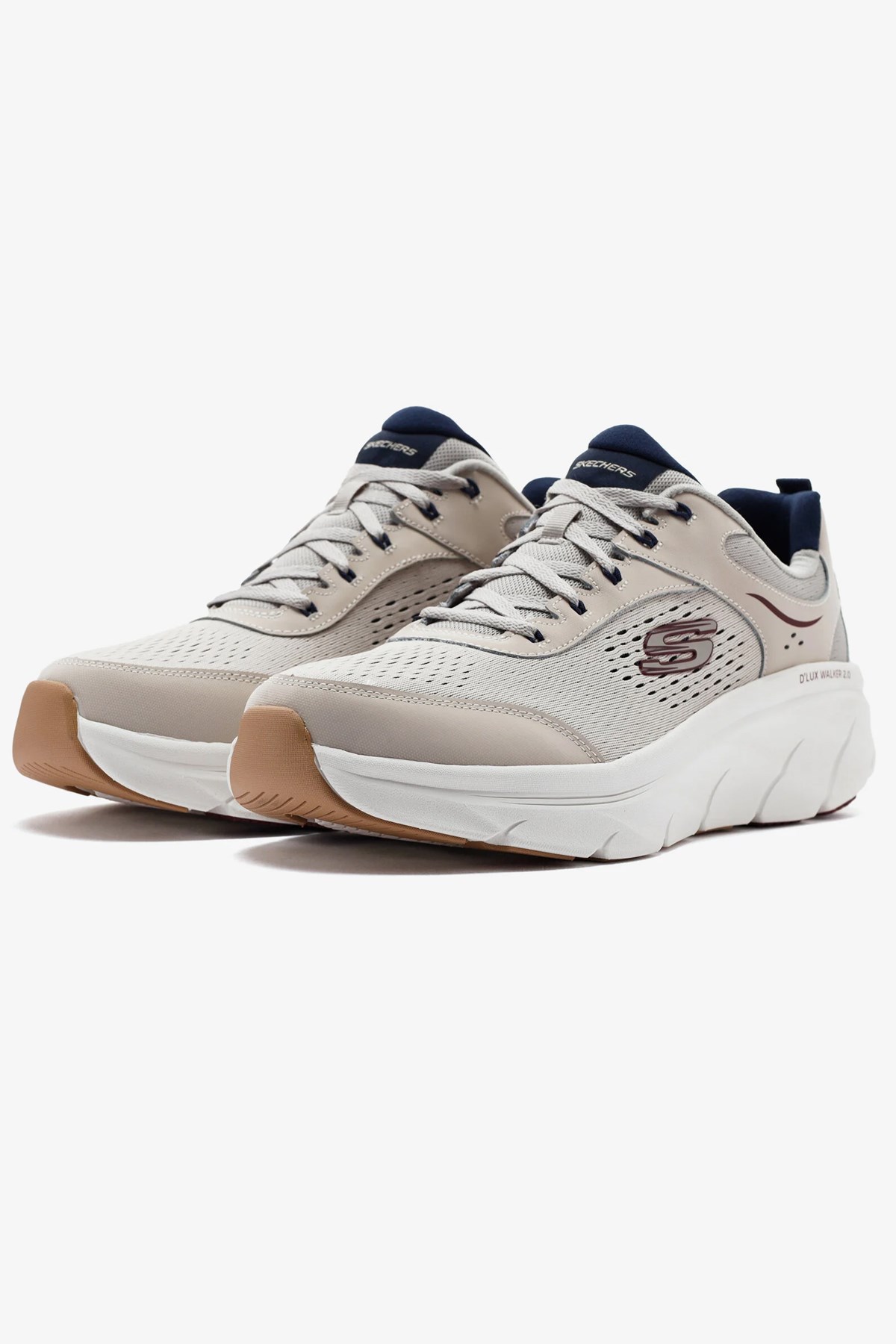 Skechers D'Lux Walker 2.0 Erkek Spor Ayakkabı 232715 OWNV Bej