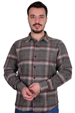 Cazador Erkek Oduncu Gömleği CAZ 2011 Kahverengi