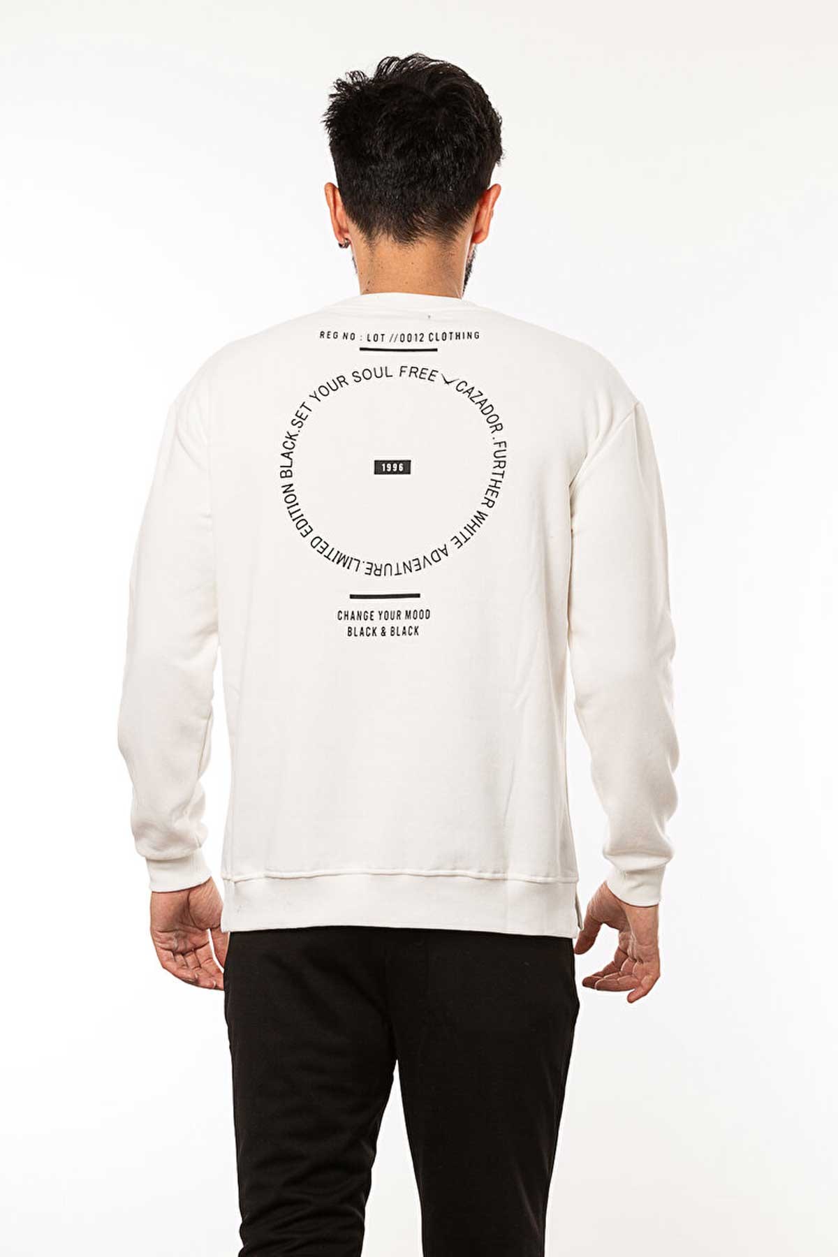 Cazador Erkek Sweatshirt CAZ 5107 Ekru