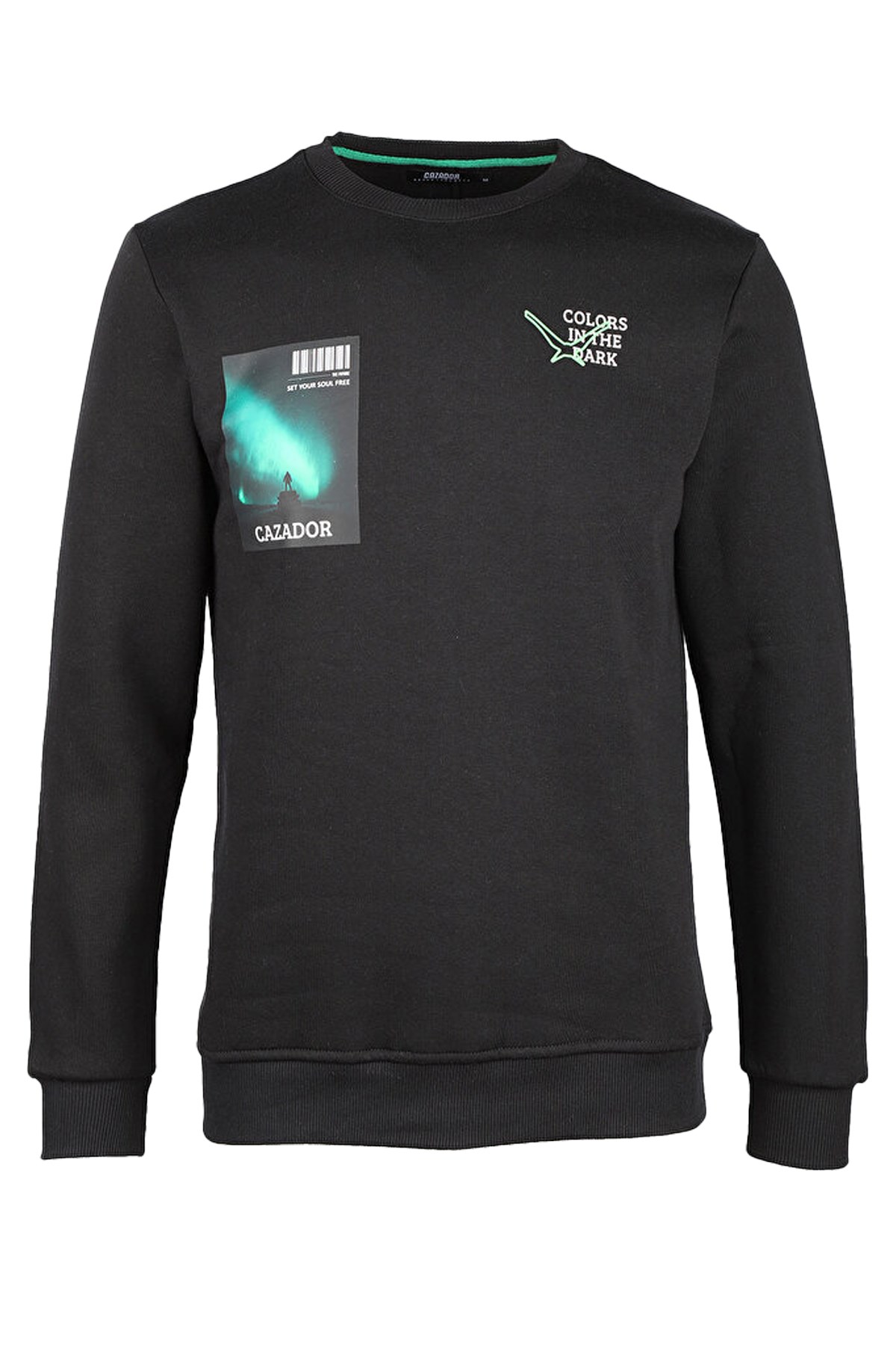 Cazador Erkek Sweatshirt CAZ 5222 Siyah