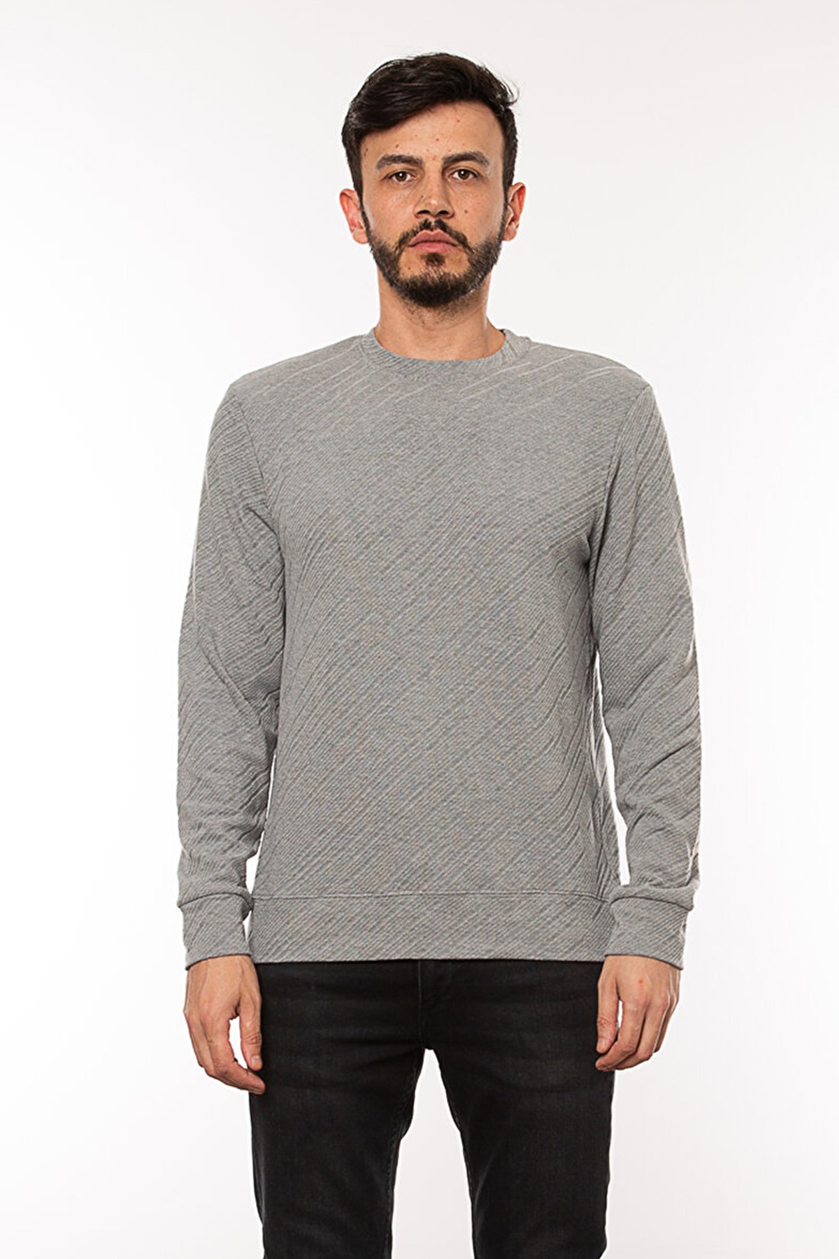 Cazador Erkek Sweatshirt CAZ 5232 Gri