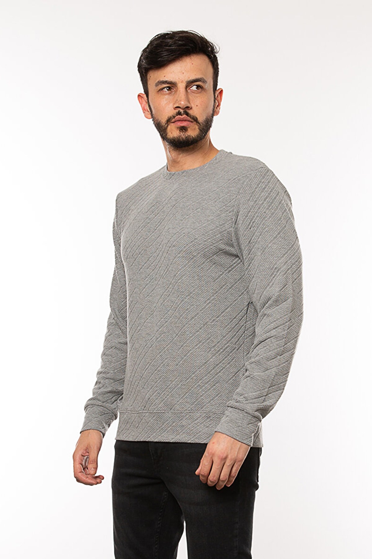 Cazador Erkek Sweatshirt CAZ 5232 Gri