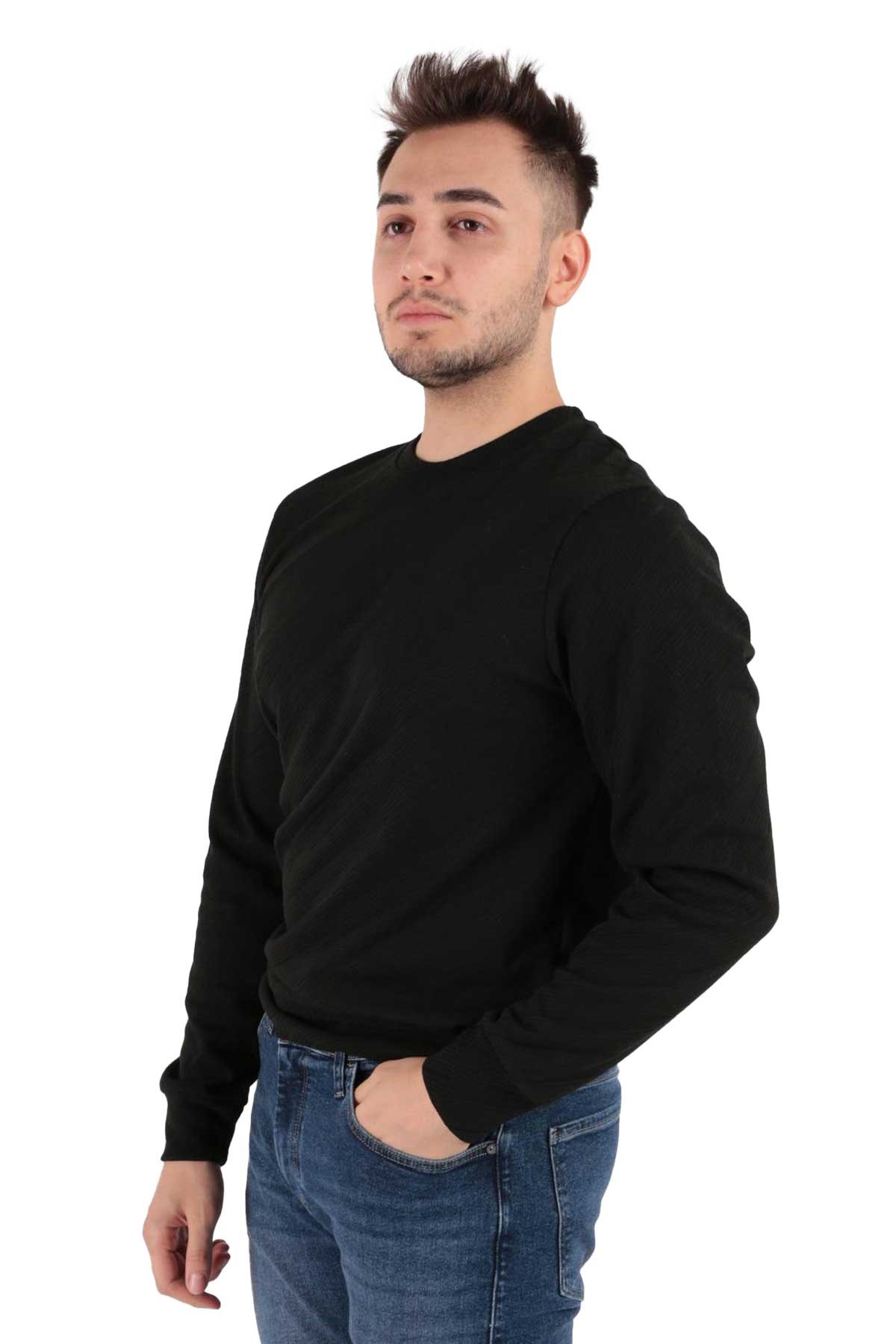 Cazador Erkek Sweatshirt CAZ 5232 Siyah