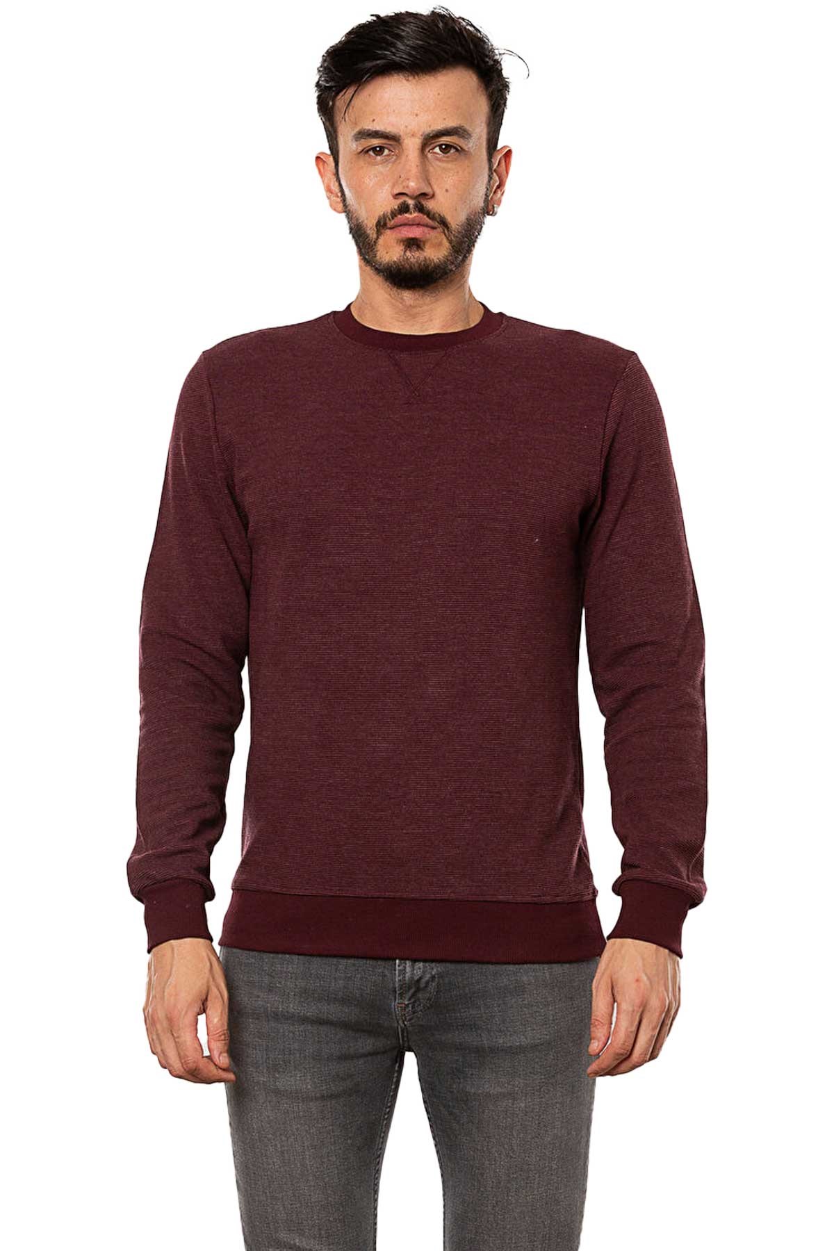 Cazador Erkek Sweatshirt CAZ 5233 Bordo