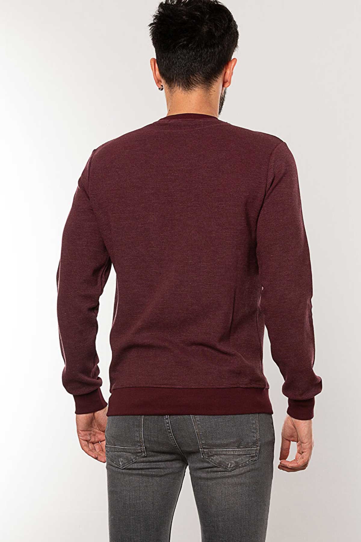 Cazador Erkek Sweatshirt CAZ 5233 Bordo